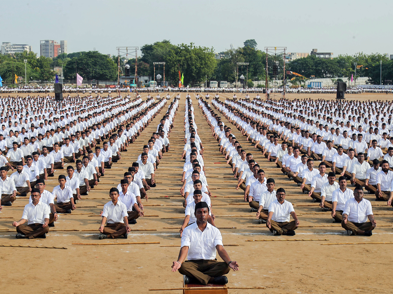 RSS celebrates centenary in Nagpur ( File Photo/ANI) RSS celebrates centenary in Nagpur ( File Photo/ANI)