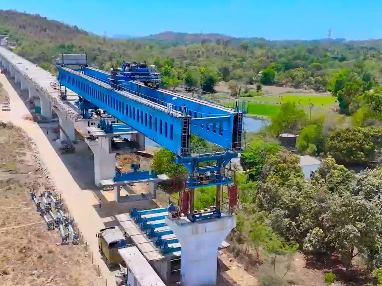 Mumbai–Ahmedabad Bullet Train project (Photo/X@AshwiniVaishnaw) Mumbai–Ahmedabad Bullet Train project (Photo/X@AshwiniVaishnaw)