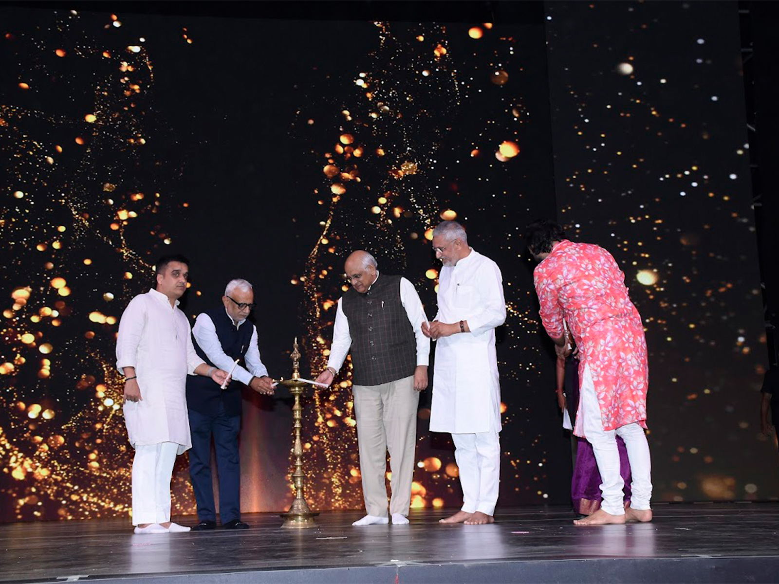 Chief Minister Bhupendra Patel along with prominent leaders inaugurates the show. (Photo/CMO) Chief Minister Bhupendra Patel along with prominent leaders inaugurates the show. (Photo/CMO)