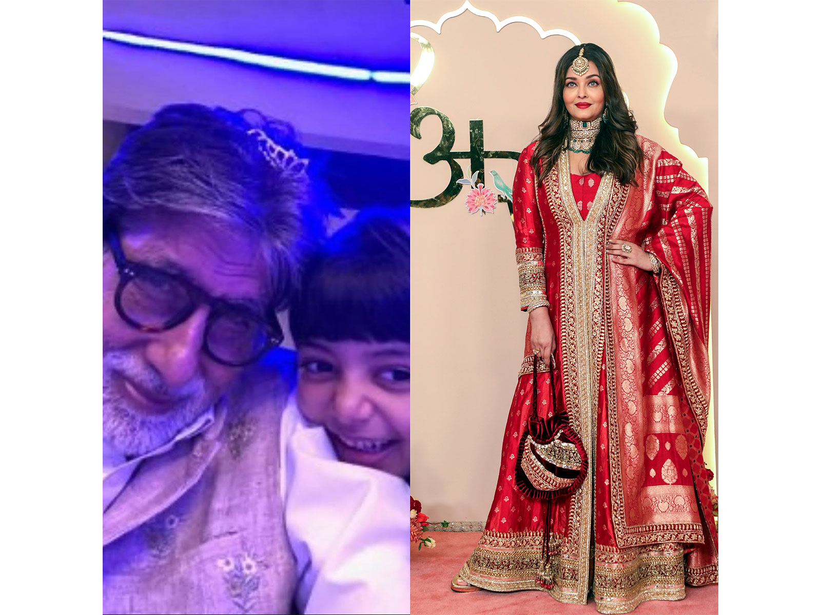 Aishwarya Rai wishes Amitabh Bachchan on his birthday (Photo/Instagram@aishwaryaraibachchan_arb/ANI)