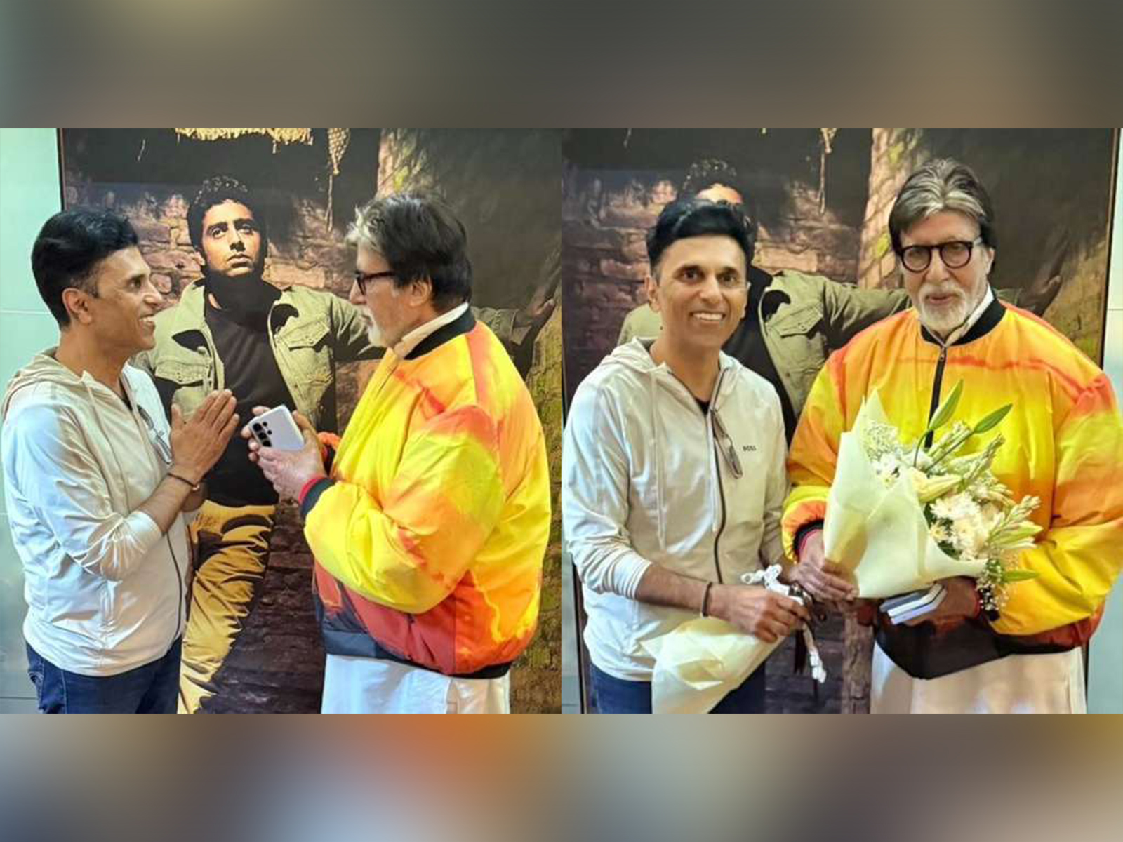Amitabh Bachchan with Anand Pandit (Anand Pandit's team)