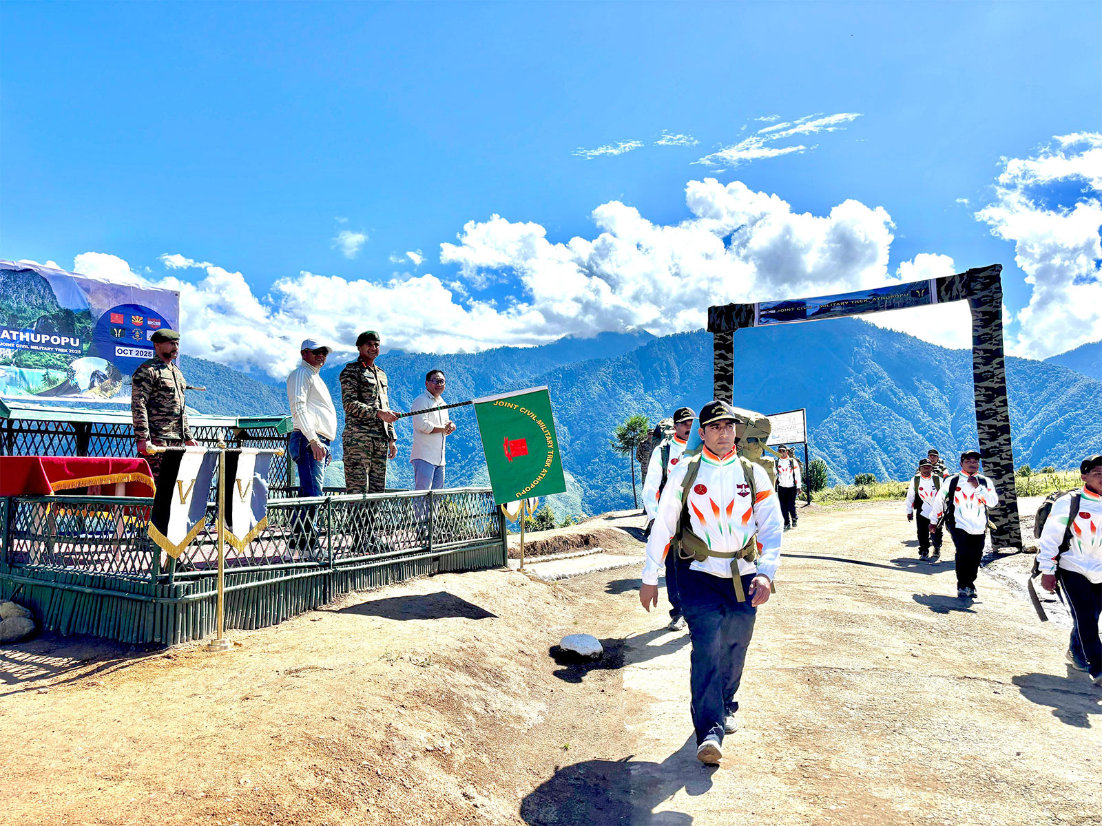 Indian Army flags off joint civil-military trek to sacred site near Indo-China border (Photo/Indian Army) Indian Army flags off joint civil-military trek to sacred site near Indo-China border (Photo/Indian Army)