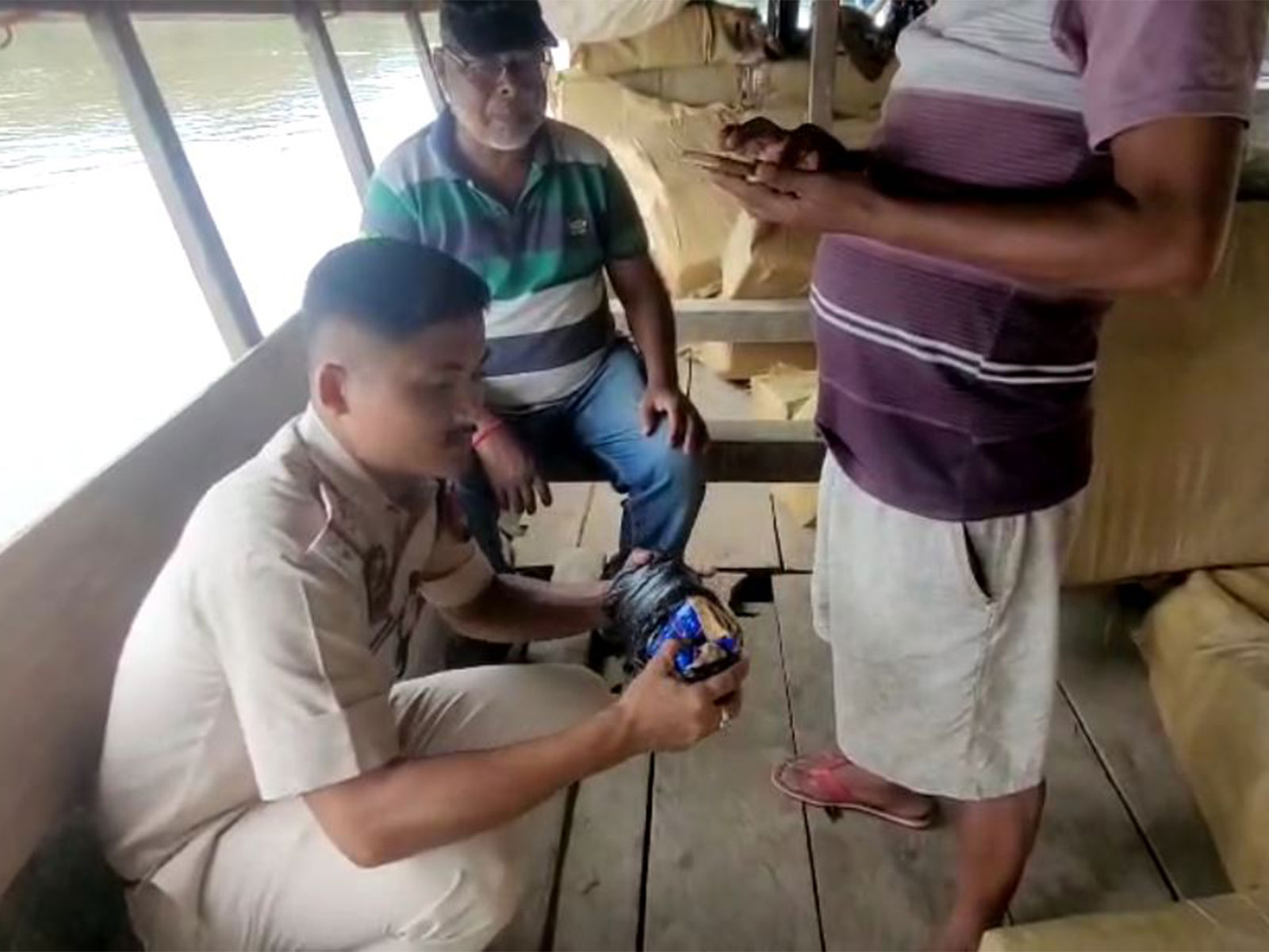 Assam Police personnel during the operation (Photo: Assam police) Assam Police personnel during the operation (Photo: Assam police)