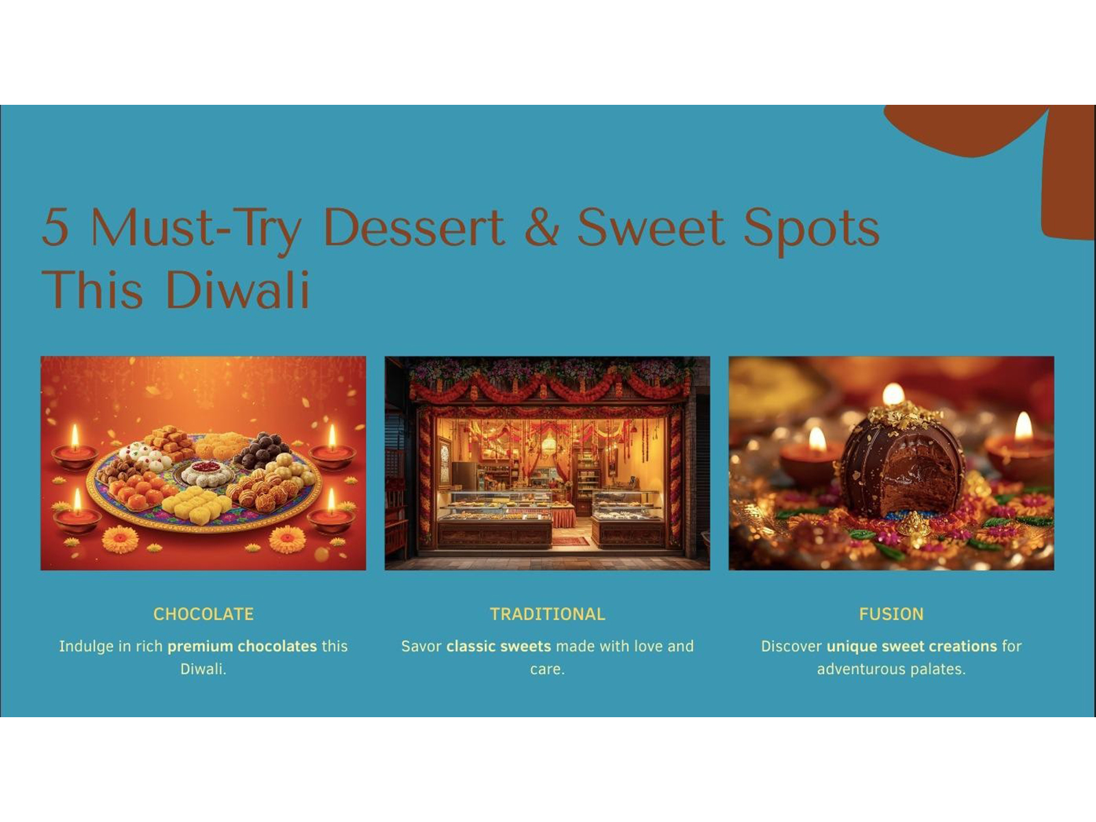 5 Must-Try Dessert & Sweet Spots This Diwali In Delhi NCR – 2025 5 Must-Try Dessert & Sweet Spots This Diwali In Delhi NCR – 2025