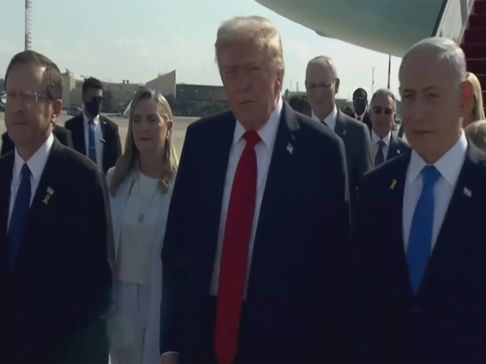 US President Donald Trump with Israeli PM and President (Photo/ US Government) US President Donald Trump with Israeli PM and President (Photo/ US Government)
