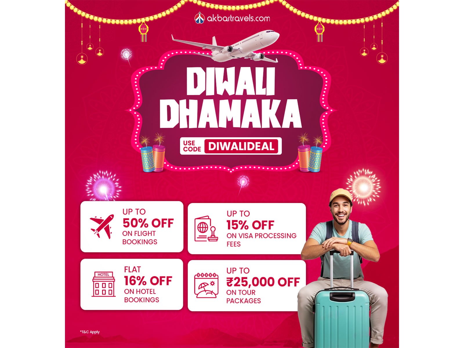 Biggest Diwali Travel Discounts - Up to Rs. 25,000 OFF Biggest Diwali Travel Discounts - Up to Rs. 25,000 OFF