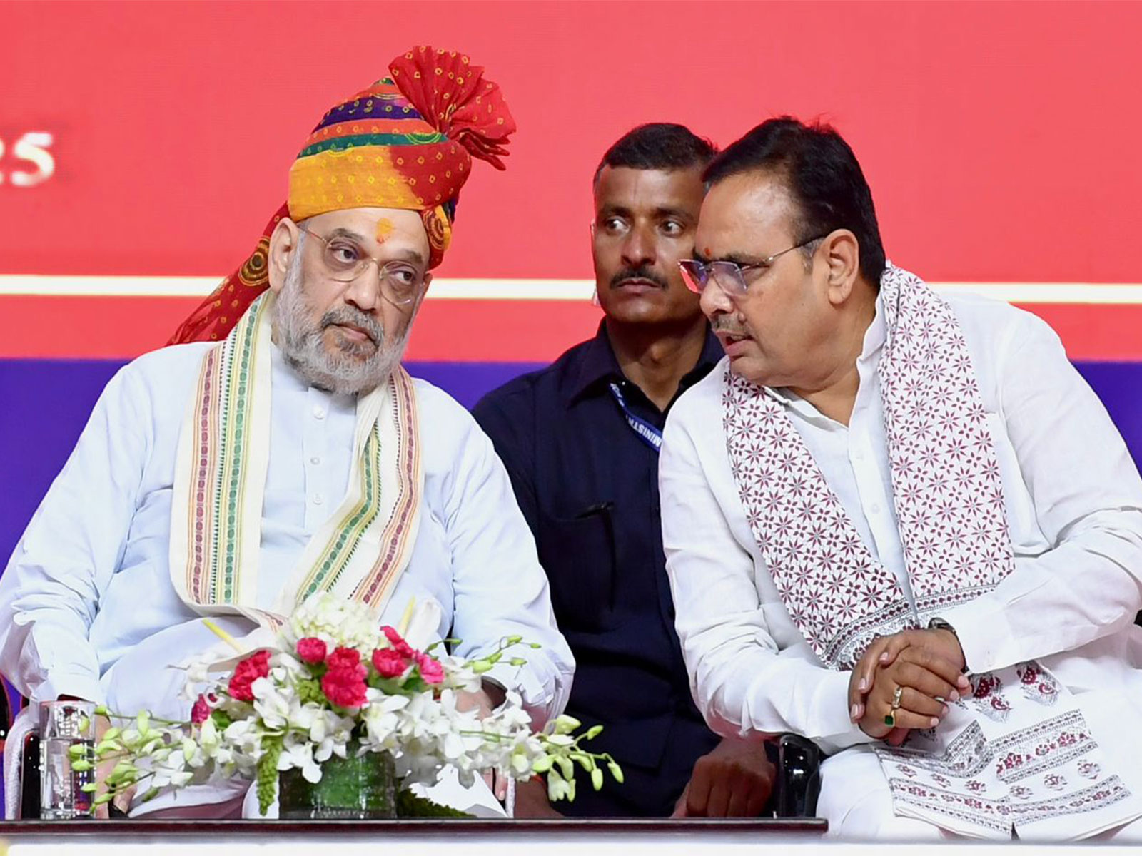 Union Home Minister Amit Shah with Rajasthan CM Bhajan lal Sharma (Photo/RajasthanCMO) Union Home Minister Amit Shah with Rajasthan CM Bhajan lal Sharma (Photo/RajasthanCMO)