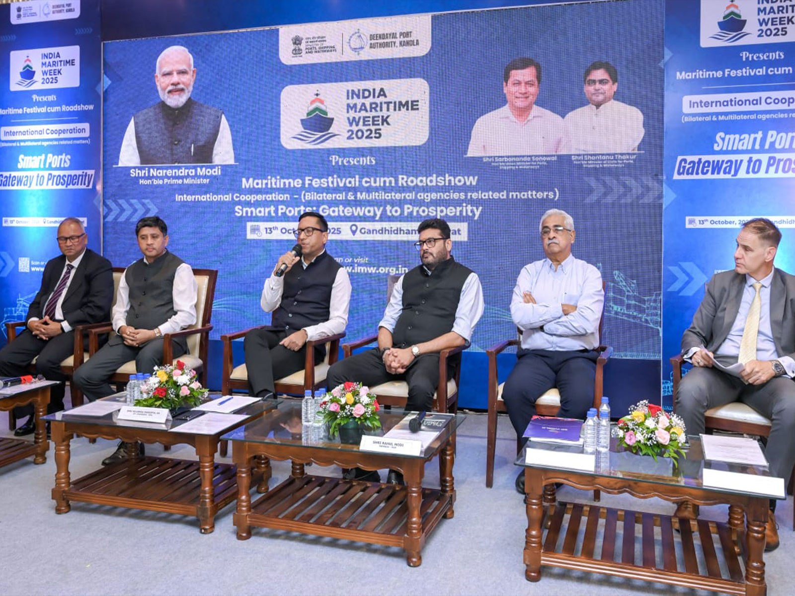 Deendayal Port Authority organises Maritime Festival-cum-Roadshow under India Maritime Week 2025 (Photo/ANI) Deendayal Port Authority organises Maritime Festival-cum-Roadshow under India Maritime Week 2025 (Photo/ANI)
