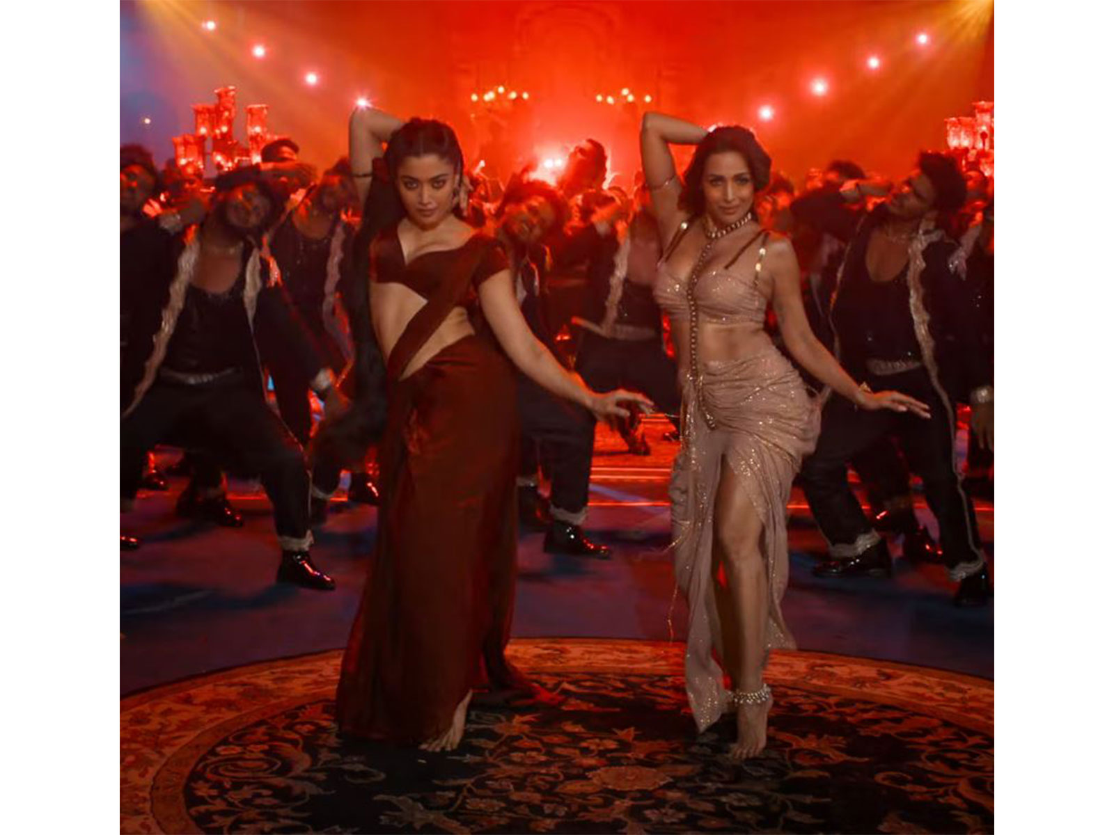 Rashmika Mandanna, Malaika Arora (Photo: Instagram/@universalmusicindia) Rashmika Mandanna, Malaika Arora (Photo: Instagram/@universalmusicindia)
