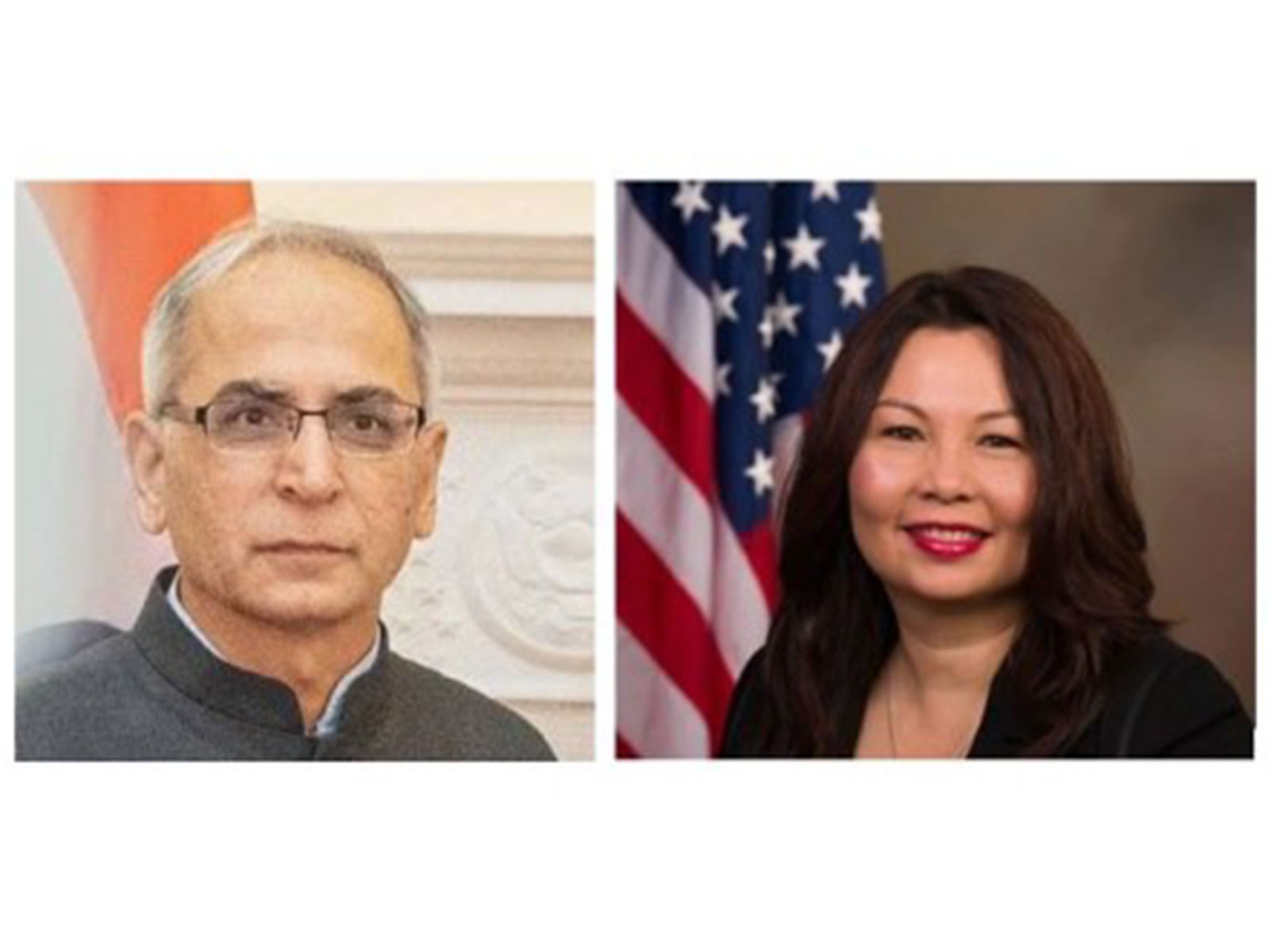 Indian Ambassador to the US Vinay Mohan Kwatra (on left) and US Senator Tammy Duckworth (Image: X/@AmbVMKwatra) Indian Ambassador to the US Vinay Mohan Kwatra (on left) and US Senator Tammy Duckworth (Image: X/@AmbVMKwatra)