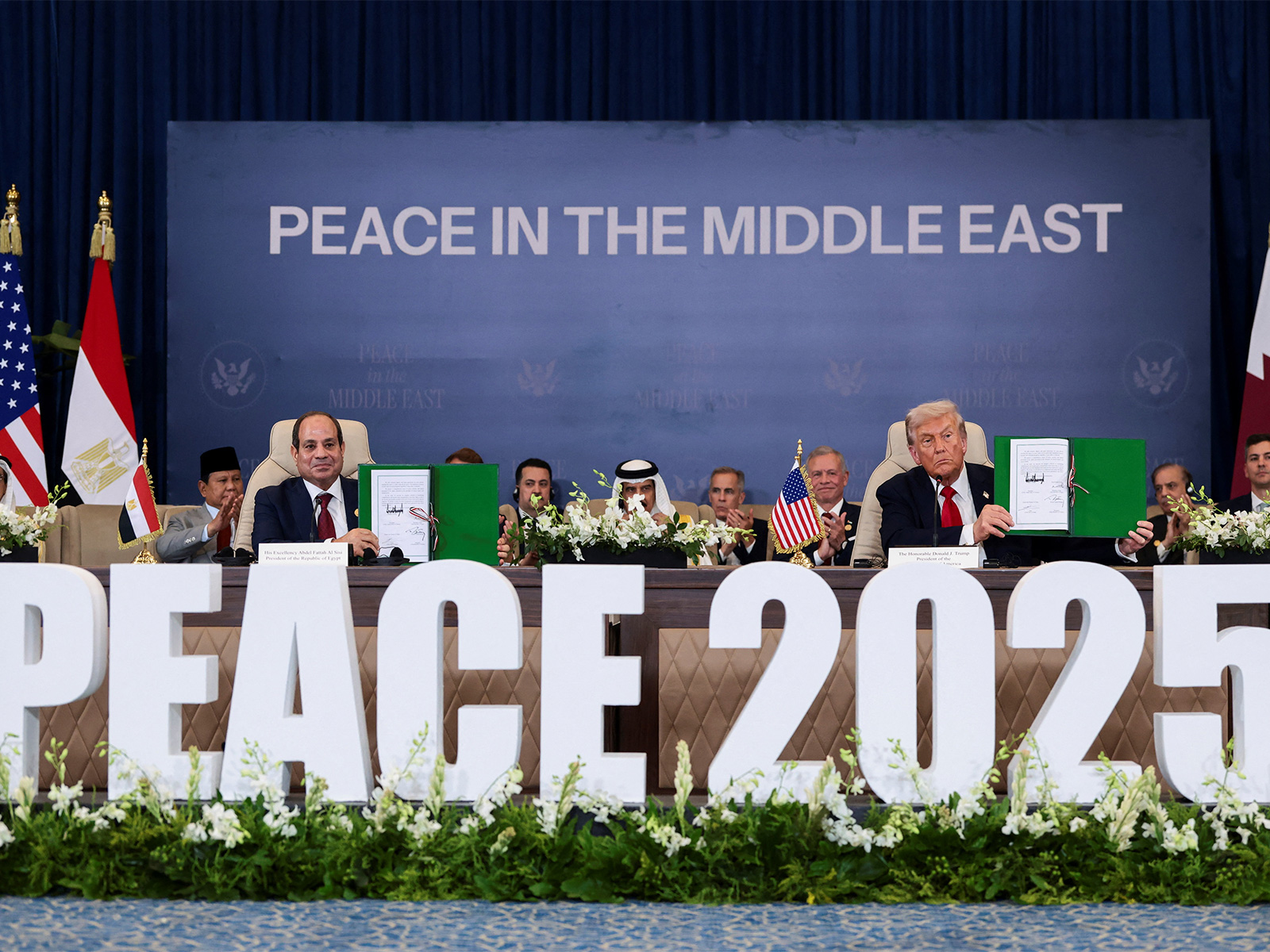US President Donald Trump's at Gaza peace summit in Egypt (Photo:ANI/Reuters) US President Donald Trump's at Gaza peace summit in Egypt (Photo:ANI/Reuters)
