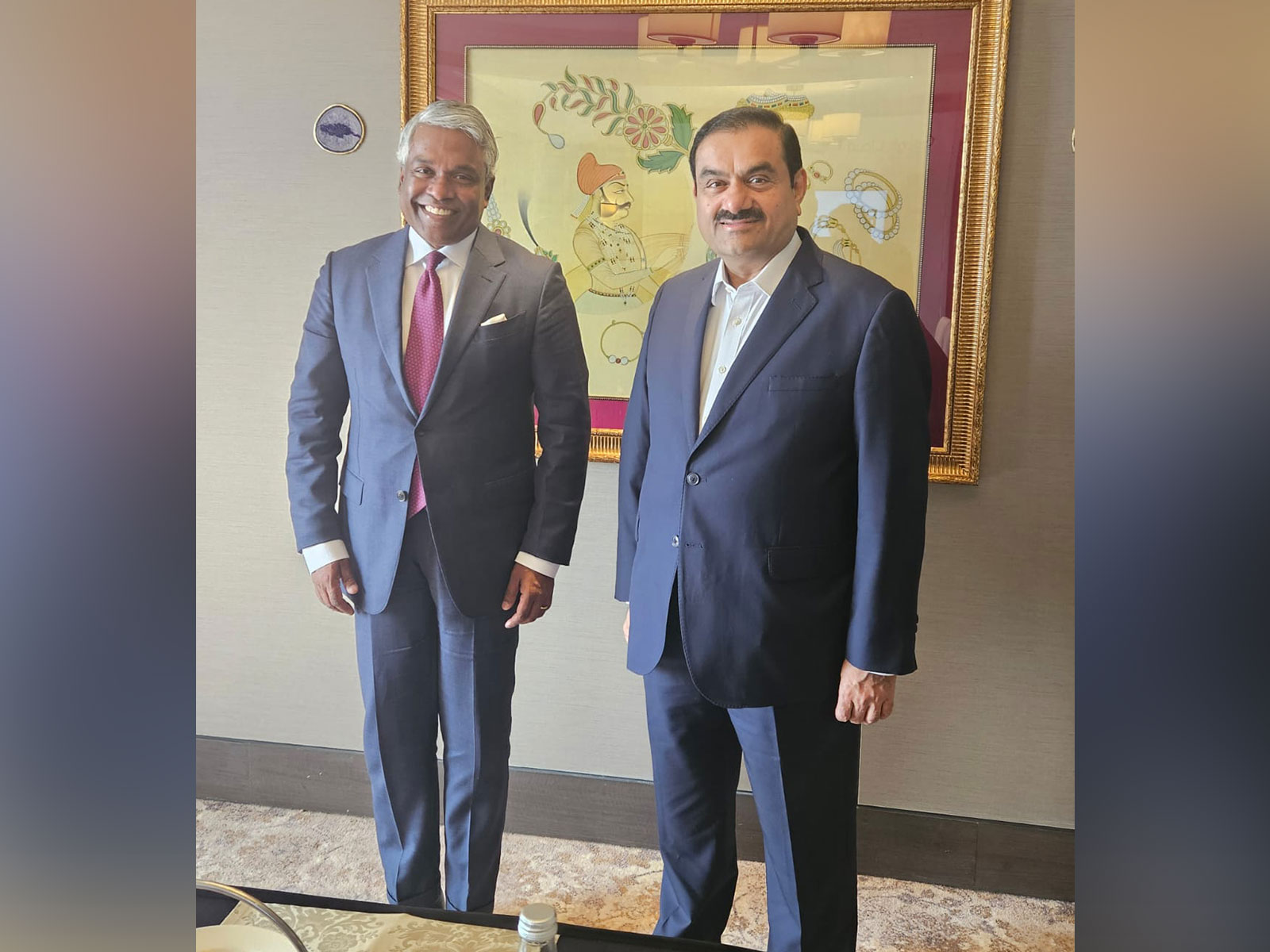 Thomas Kurian, CEO of Google Cloud; Adani Group Chairman Gautam Adani (Photo/@gautam_adani) Thomas Kurian, CEO of Google Cloud; Adani Group Chairman Gautam Adani (Photo/@gautam_adani)