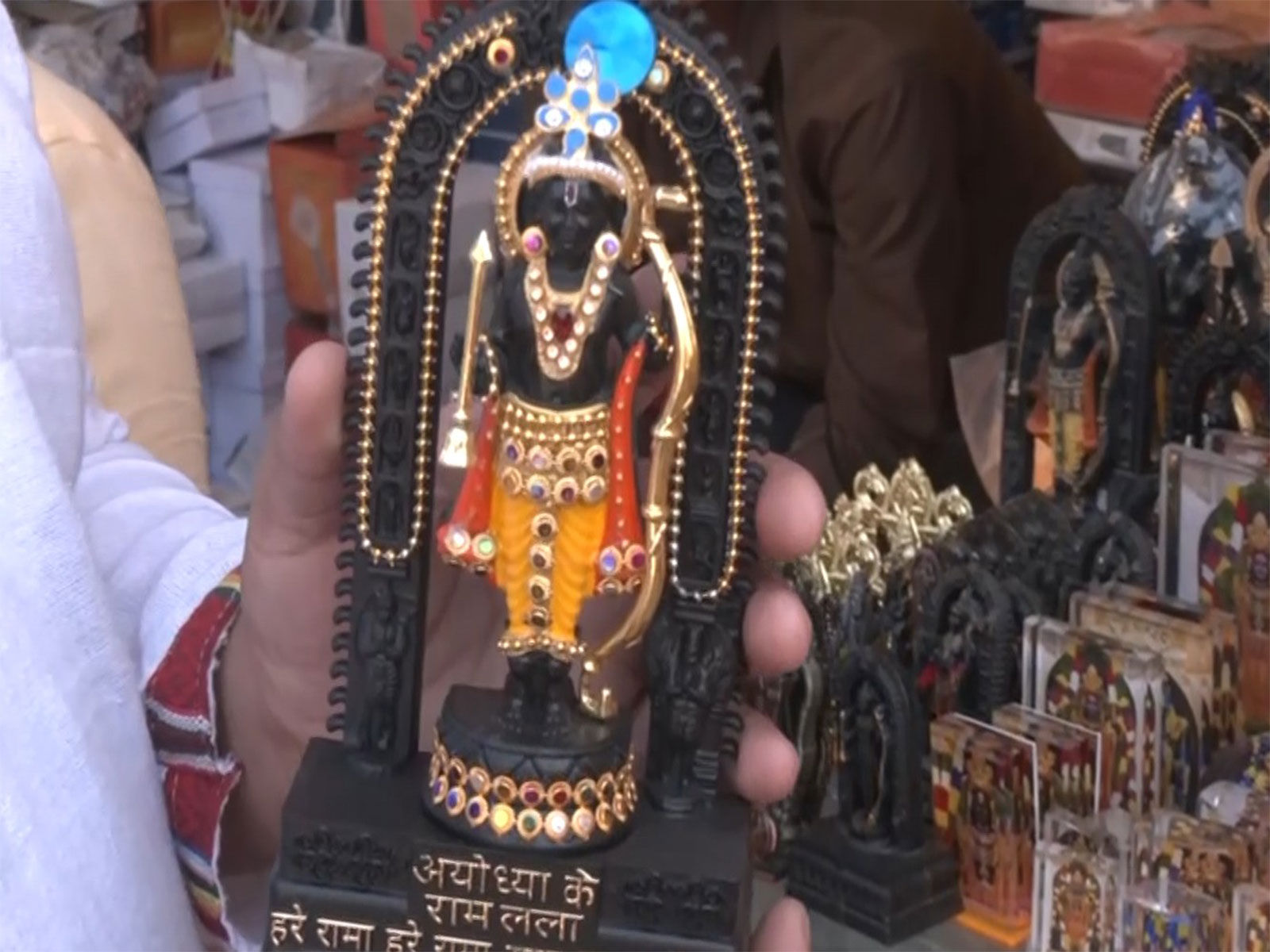 Lord Ram idols flood Ayodhya markets. (Photo/ANI) Lord Ram idols flood Ayodhya markets. (Photo/ANI)