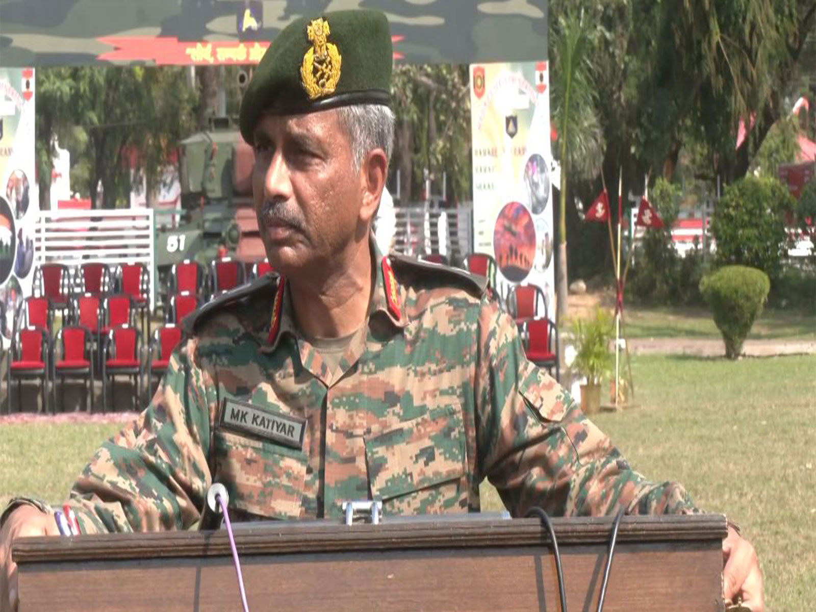 GOC-in-C Western Command Lt Gen Manoj Katiyar (Photo/ANI) GOC-in-C Western Command Lt Gen Manoj Katiyar (Photo/ANI)