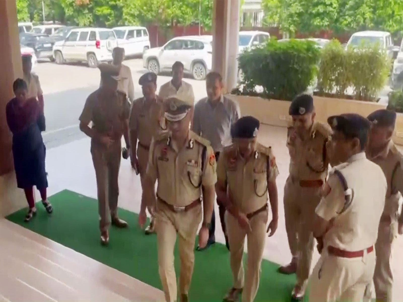 Om Prakash Singh reaches Haryana Police headquarters (Photo/ANI) Om Prakash Singh reaches Haryana Police headquarters (Photo/ANI)