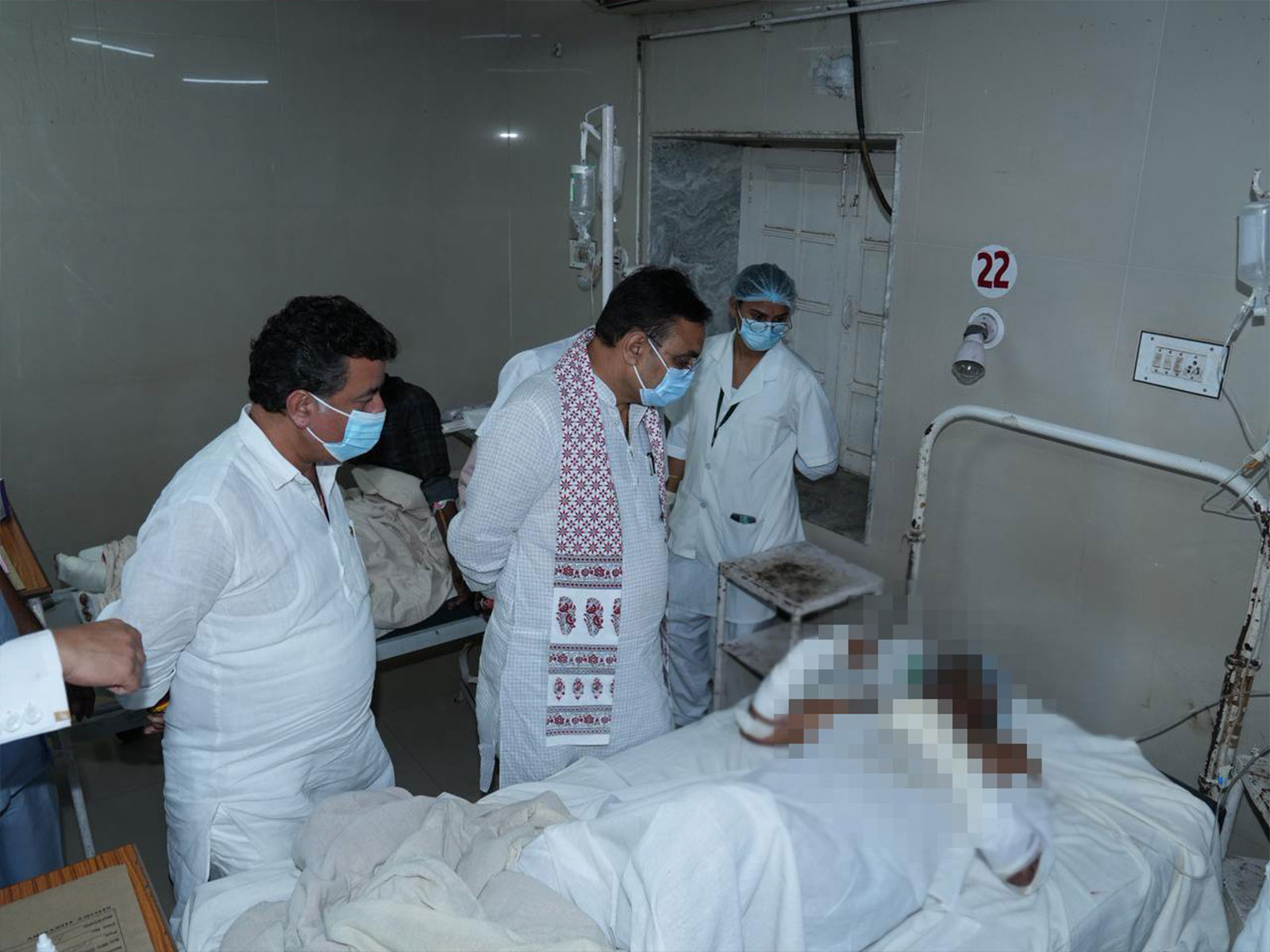 Rajasthan CM Bhajanlal Sharma at the hospital (Photo/@BhajanlalBjp on X) Rajasthan CM Bhajanlal Sharma at the hospital (Photo/@BhajanlalBjp on X)