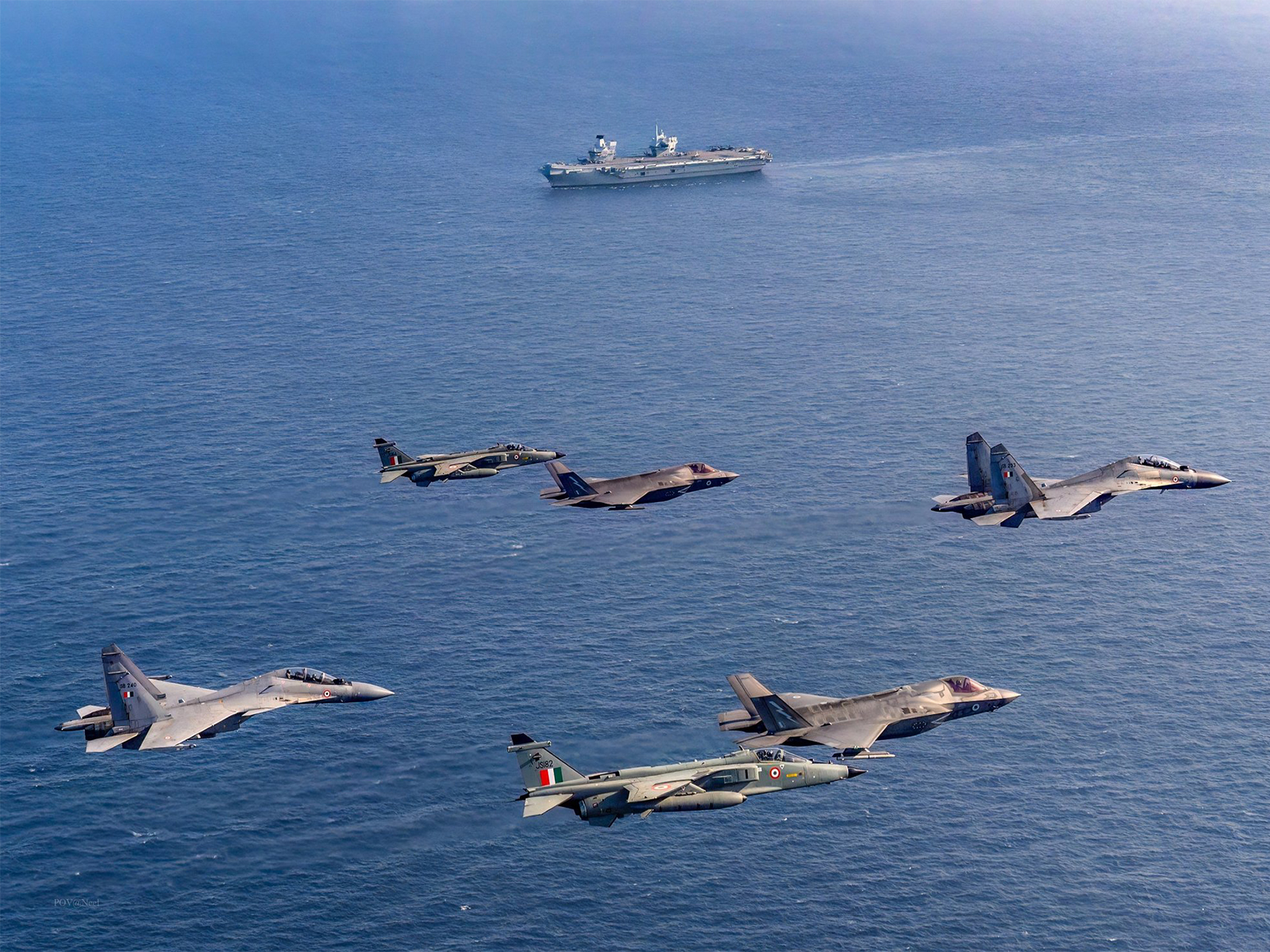 Indian Air Force, Royal Navy conduct joint exercise over Indian Ocean (Photo/X@IAF_MCC) Indian Air Force, Royal Navy conduct joint exercise over Indian Ocean (Photo/X@IAF_MCC)
