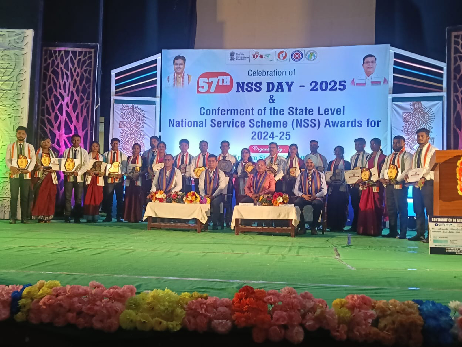 The 57th National Service Scheme (NSS) Day was celebrated in Tripura on Tuesday. (Photo/ANI) The 57th National Service Scheme (NSS) Day was celebrated in Tripura on Tuesday. (Photo/ANI)