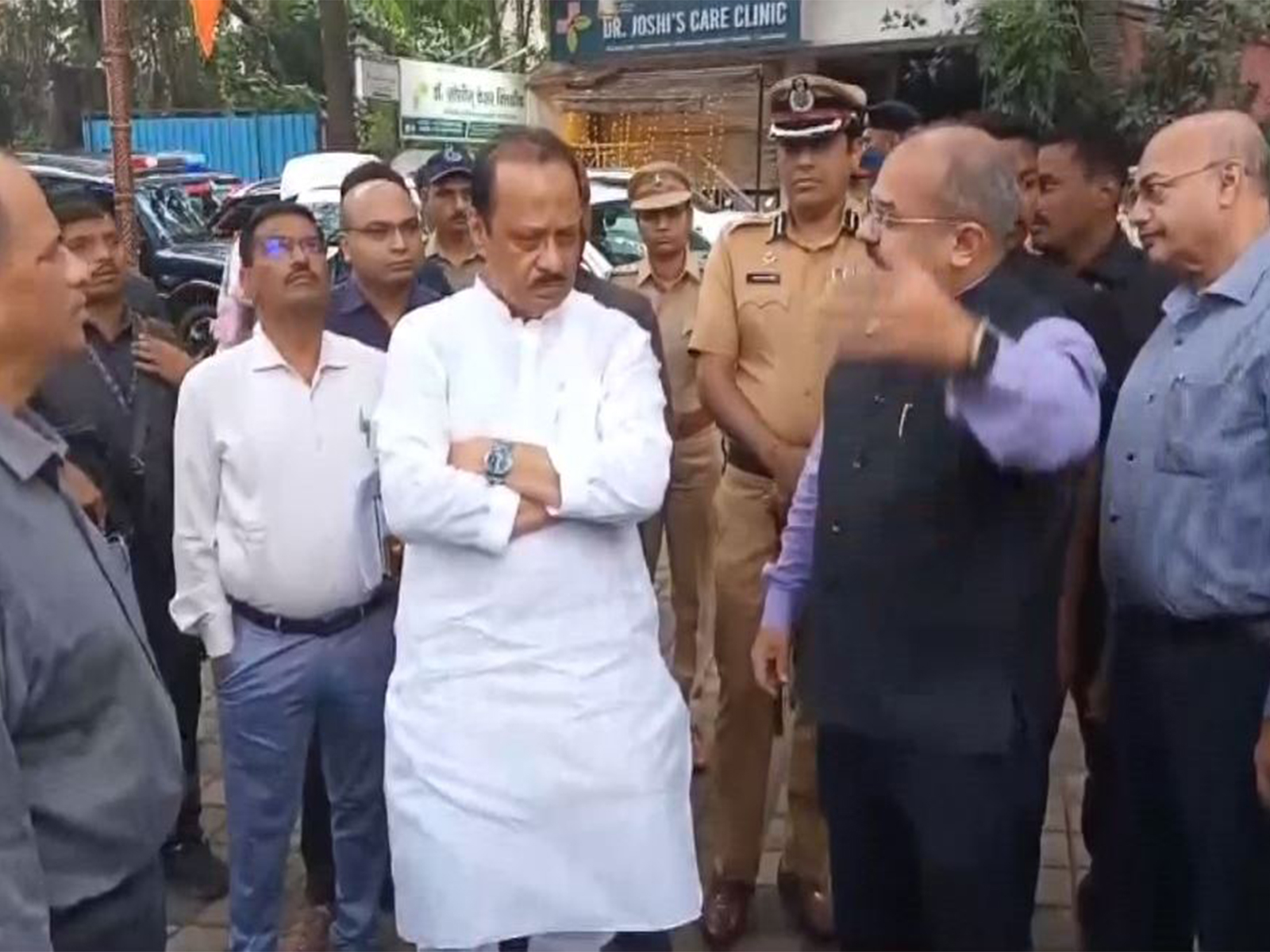 Maharashtra Dy CM Ajit Pawar inspects ongoing work on Tanpura Bridge in Pune (Photo/ANI) Maharashtra Dy CM Ajit Pawar inspects ongoing work on Tanpura Bridge in Pune (Photo/ANI)