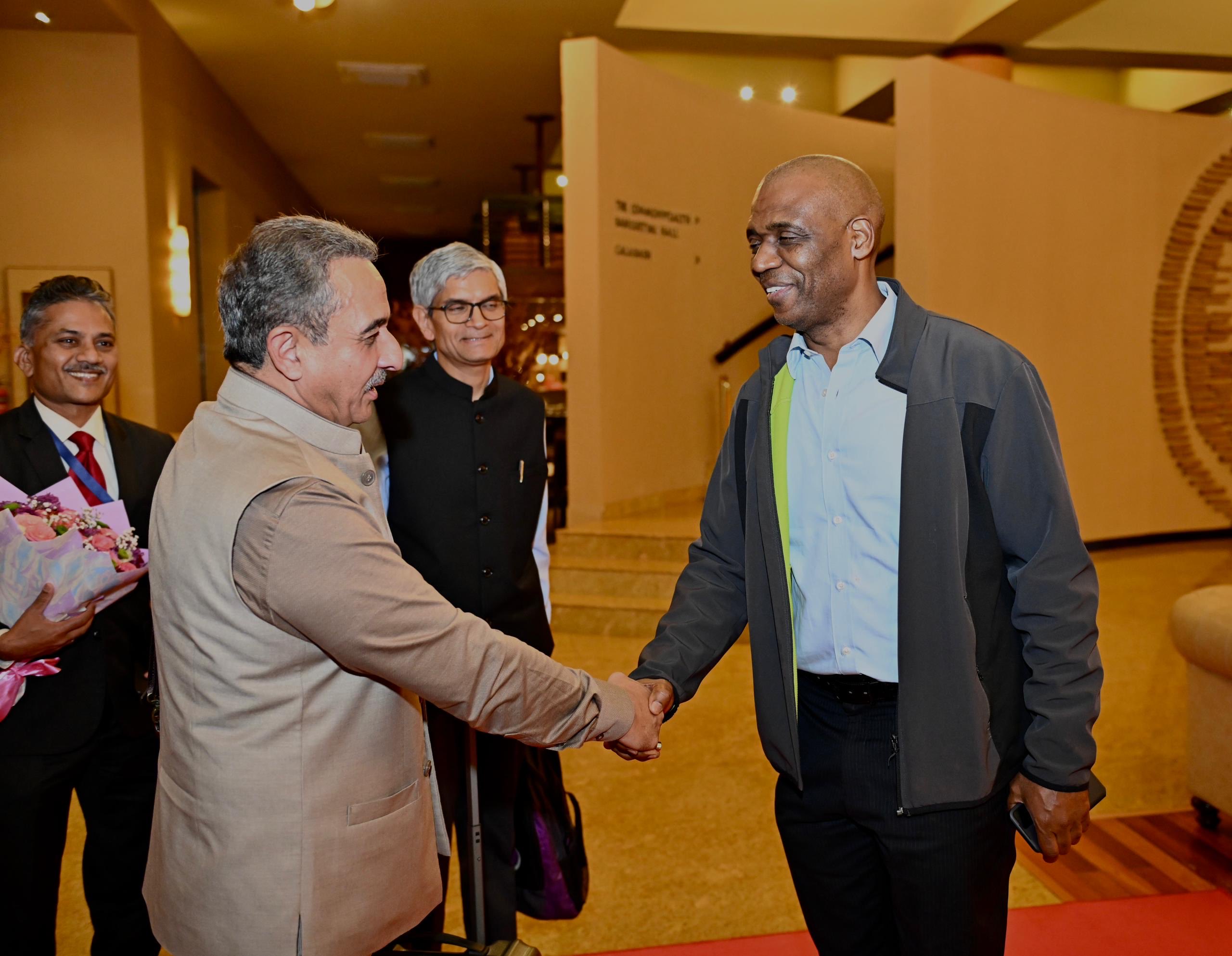 MoS Kirti Vardhan Singh arrives in Kampala to attend 19th NAM Ministerial Meeting (Photo/X@KVSinghMPGonda) MoS Kirti Vardhan Singh arrives in Kampala to attend 19th NAM Ministerial Meeting (Photo/X@KVSinghMPGonda)