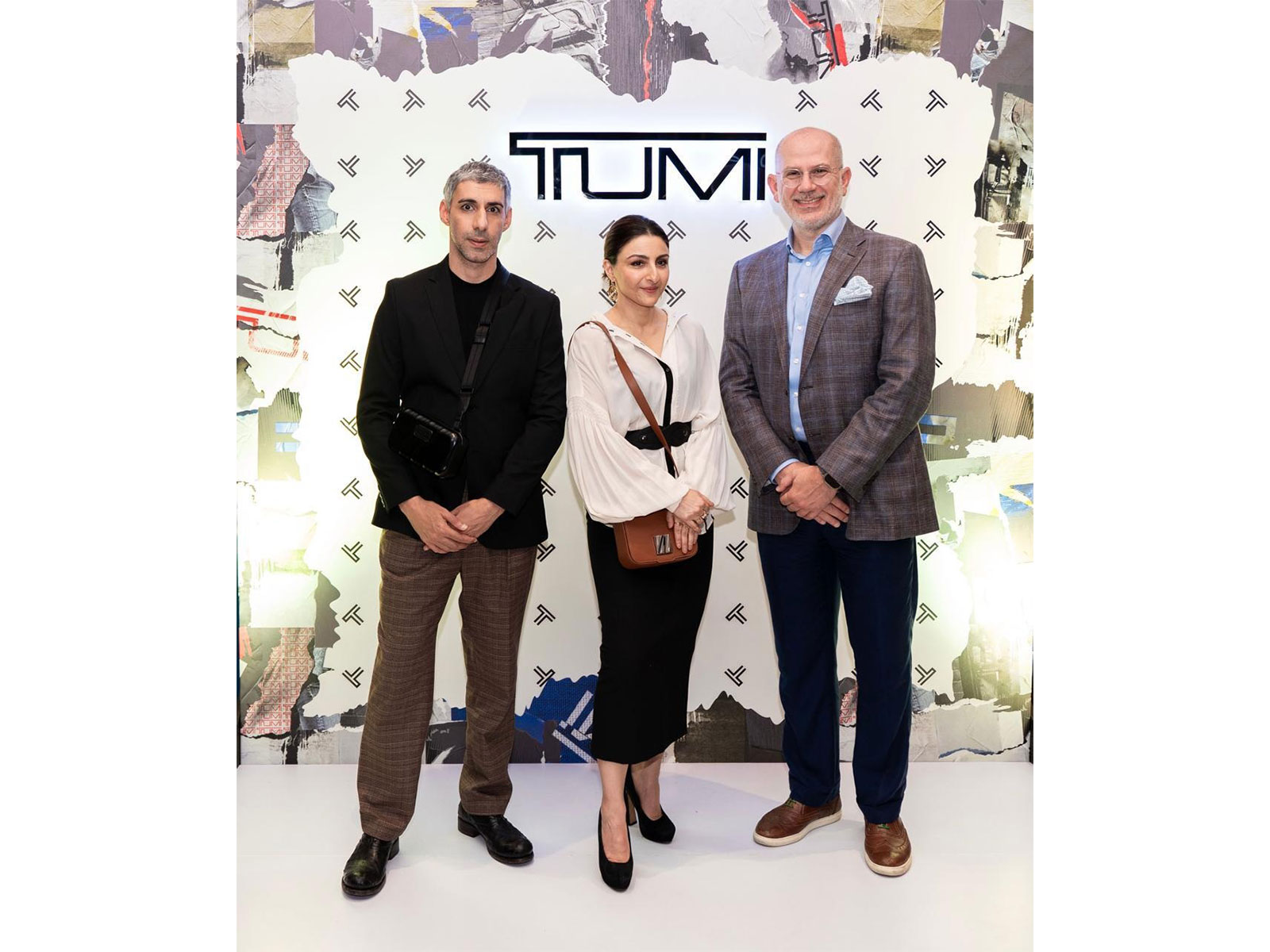 Actor & Director Jim Sarbh, Actor & Author Soha Ali Khan with Aris Maroulis, Head of APAC & Middle East at TUMI New York Night Celebration Actor & Director Jim Sarbh, Actor & Author Soha Ali Khan with Aris Maroulis, Head of APAC & Middle East at TUMI New York Night Celebration