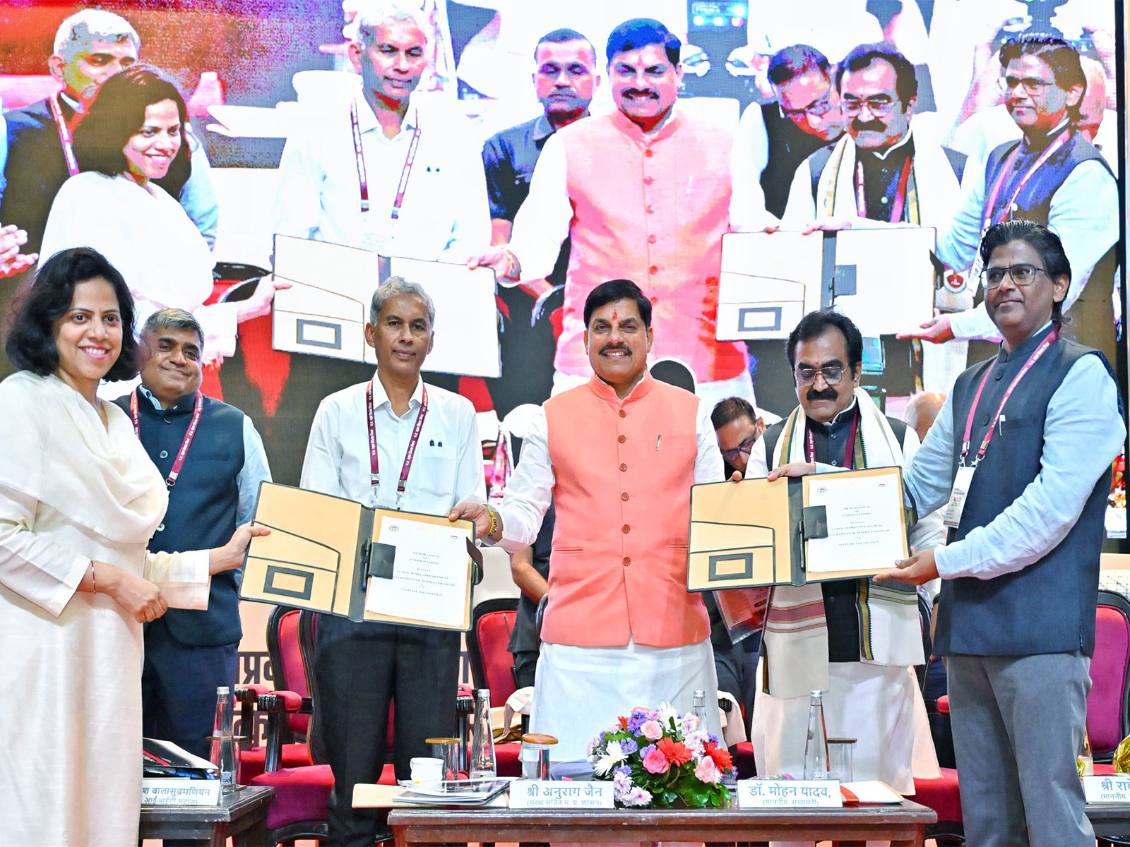 MoU being exchanged in presence of CM Mohan Yadav (Photo/ X @DrMohanYadav51) MoU being exchanged in presence of CM Mohan Yadav (Photo/ X @DrMohanYadav51)