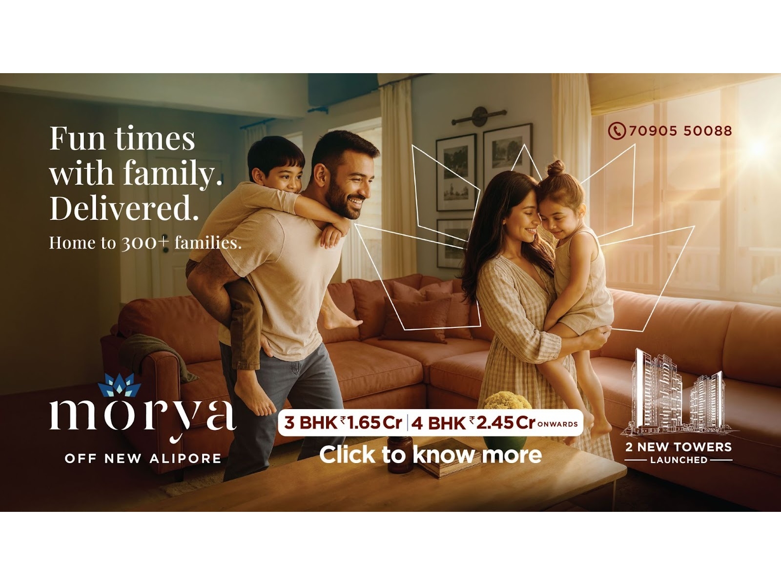 Morya Phase 2 in South Kolkata redefines luxury living with Italian marble, smart home tech, and premium finishes—all standard inclusions, delivering unmatched value with no hidden costs Morya Phase 2 in South Kolkata redefines luxury living with Italian marble, smart home tech, and premium finishes—all standard inclusions, delivering unmatched value with no hidden costs