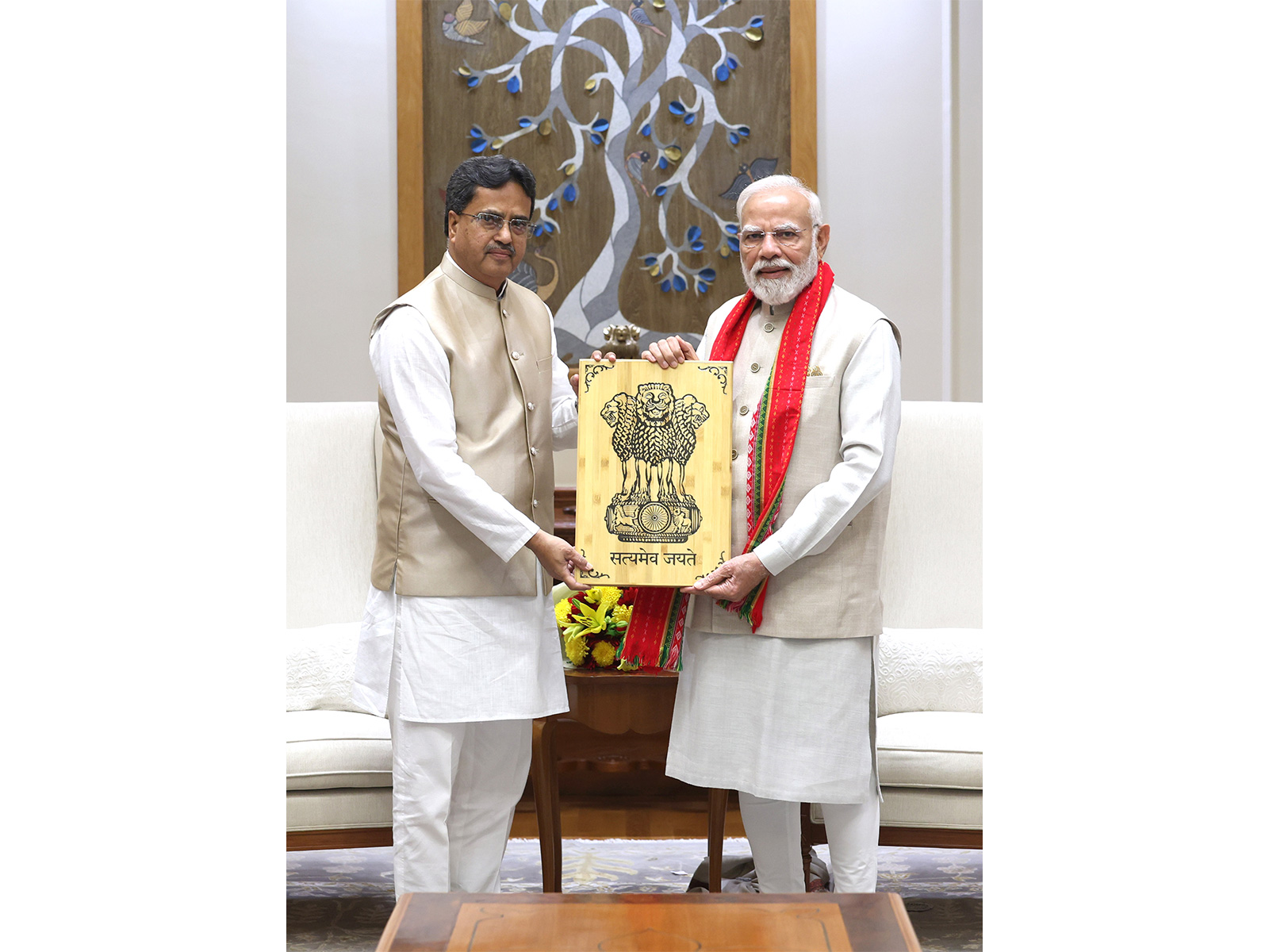 Tripura CM Saha meets PM Narendra Modi (Photo/X @PMOIndia) Tripura CM Saha meets PM Narendra Modi (Photo/X @PMOIndia)