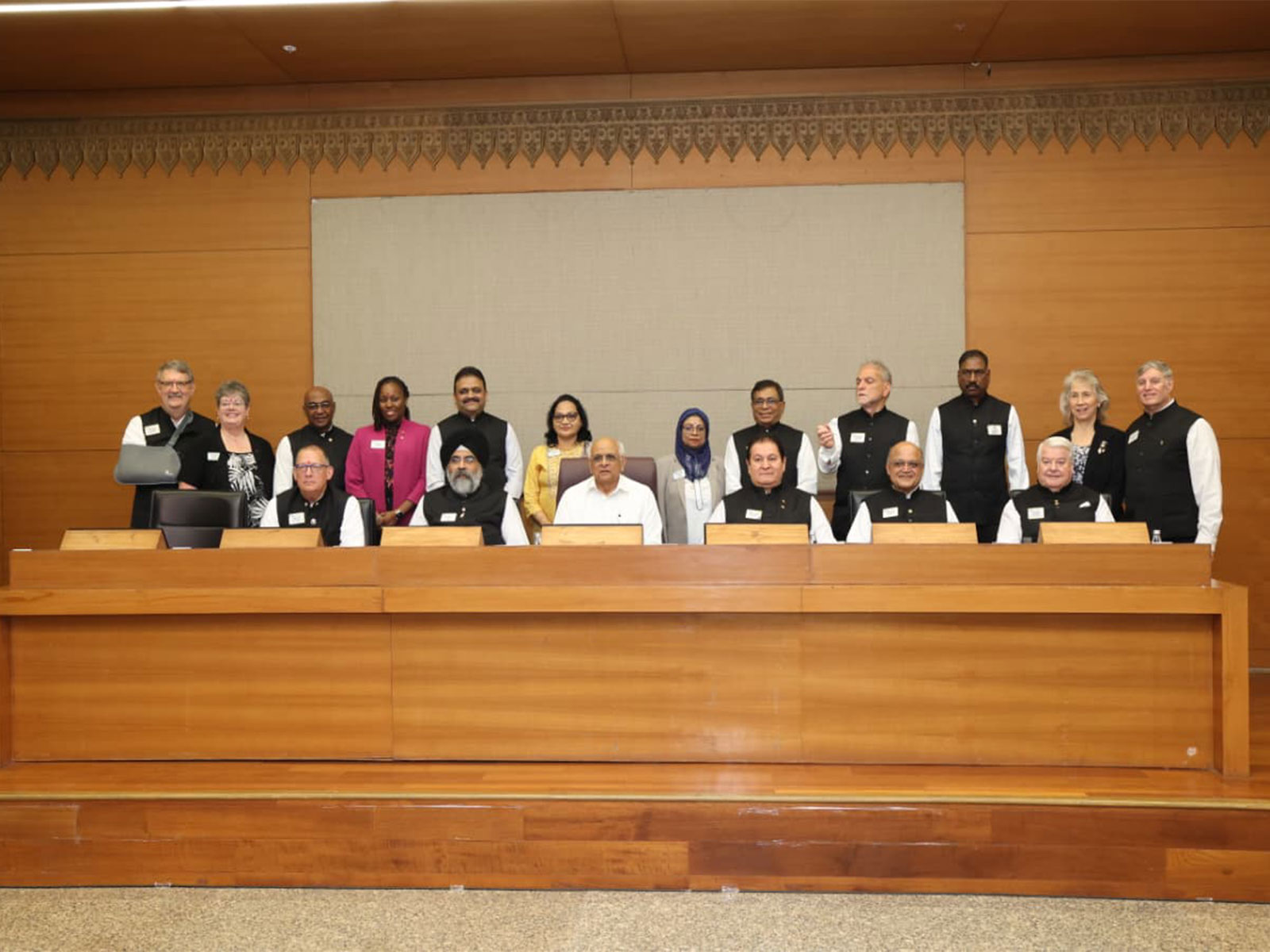 Delegates of Lion Club International pay visit to Gujarat CM Patel in Gandhinagar (Photo/X@Bhupendrapbjp Delegates of Lion Club International pay visit to Gujarat CM Patel in Gandhinagar (Photo/X@Bhupendrapbjp