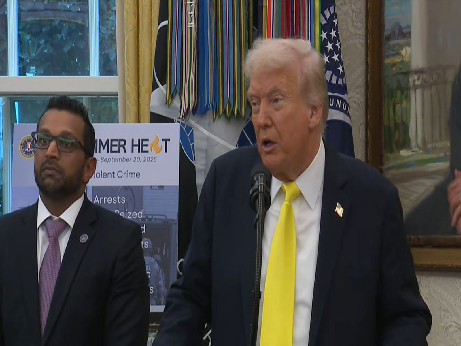 US President Donald Trump addresses a joint news conference from the Oval Office (Image Source: The White House/YouTube) US President Donald Trump addresses a joint news conference from the Oval Office (Image Source: The White House/YouTube)