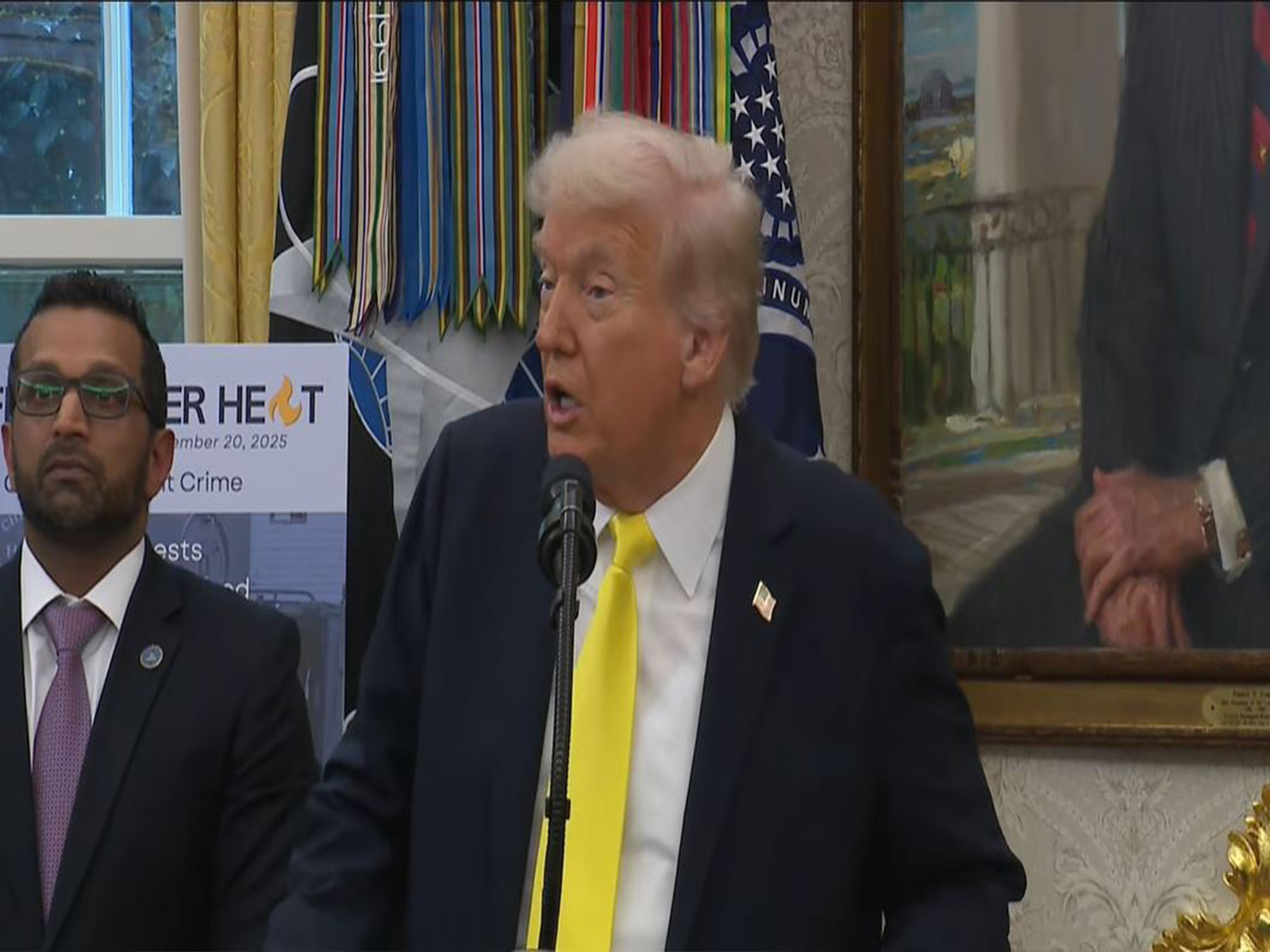 US President Donald Trump speaks at the Oval Office on Hamas disarmament and the ongoing situation in Gaza. (Image Source: The White House/YouTube) US President Donald Trump speaks at the Oval Office on Hamas disarmament and the ongoing situation in Gaza. (Image Source: The White House/YouTube)