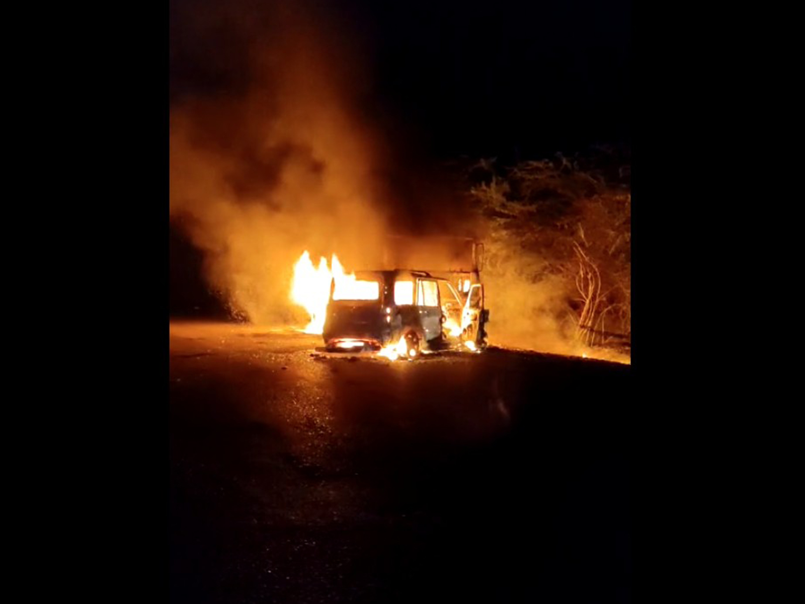 Visual from trailer-car collision in Rajasthan's Balotra (Photo: Balotra Police) Visual from trailer-car collision in Rajasthan's Balotra (Photo: Balotra Police)