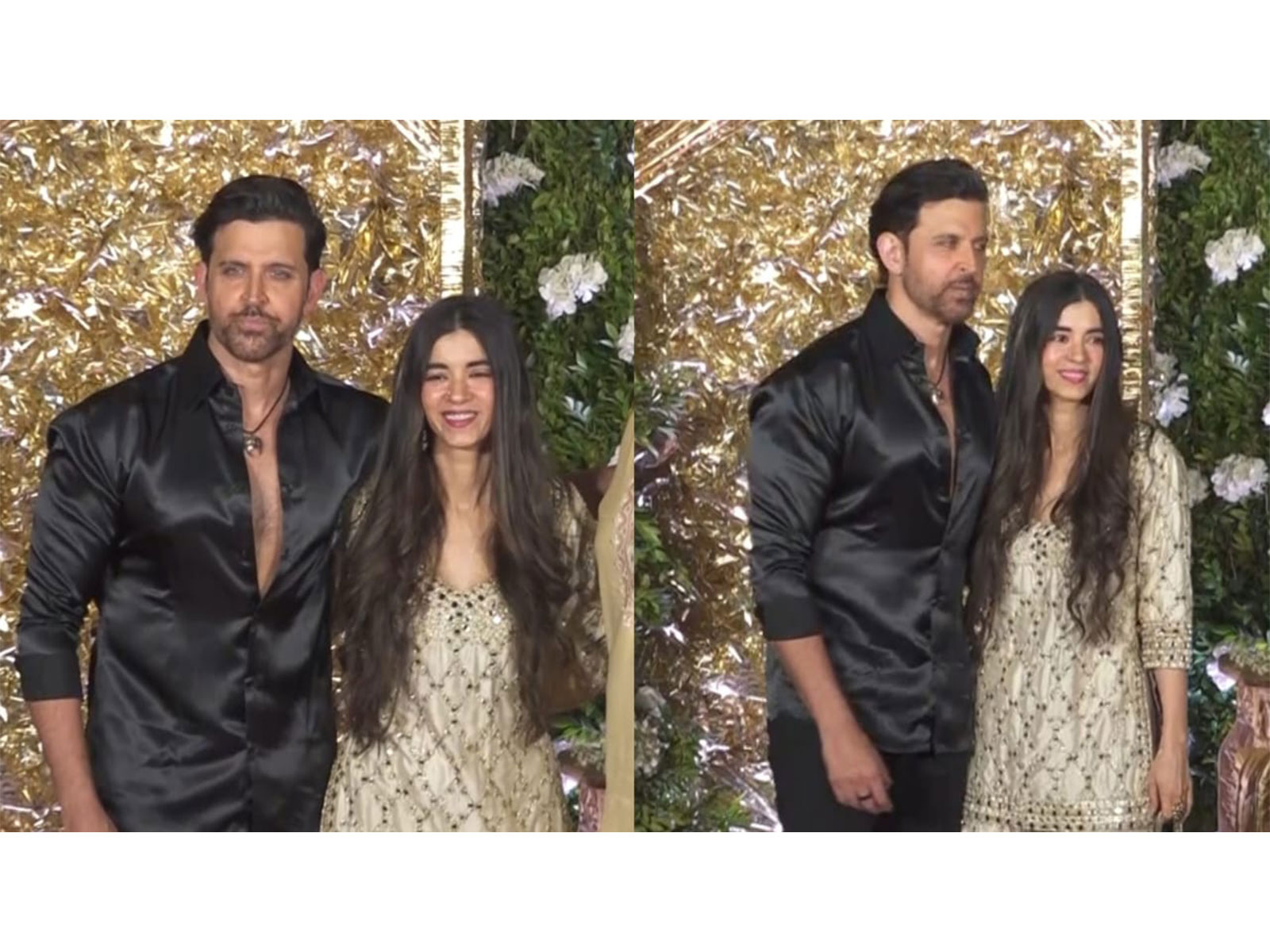 Hrithik Roshan with girlfriend Saba Azad (Photo/ANI)