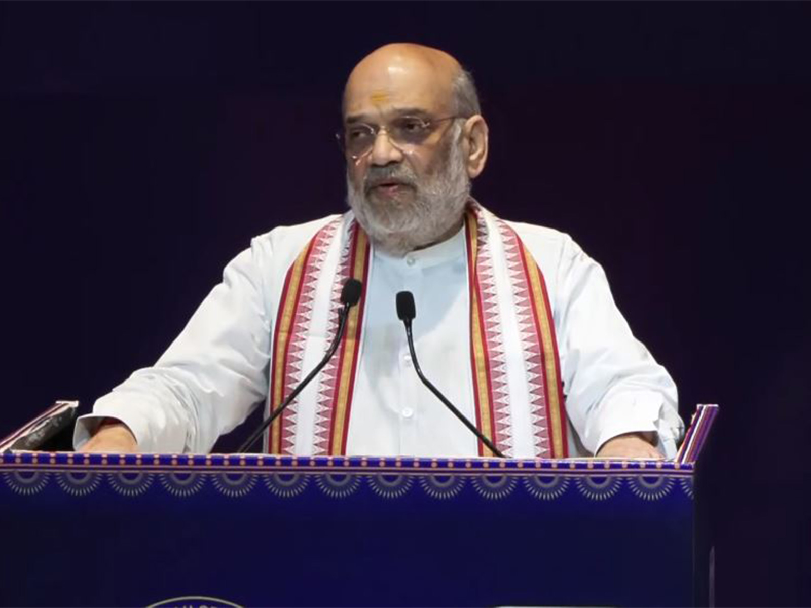 Union Home Minister Amit Shah at Extradition of Fugitives: Challenges & Strategies conference in New Delhi (Photo/ANI)