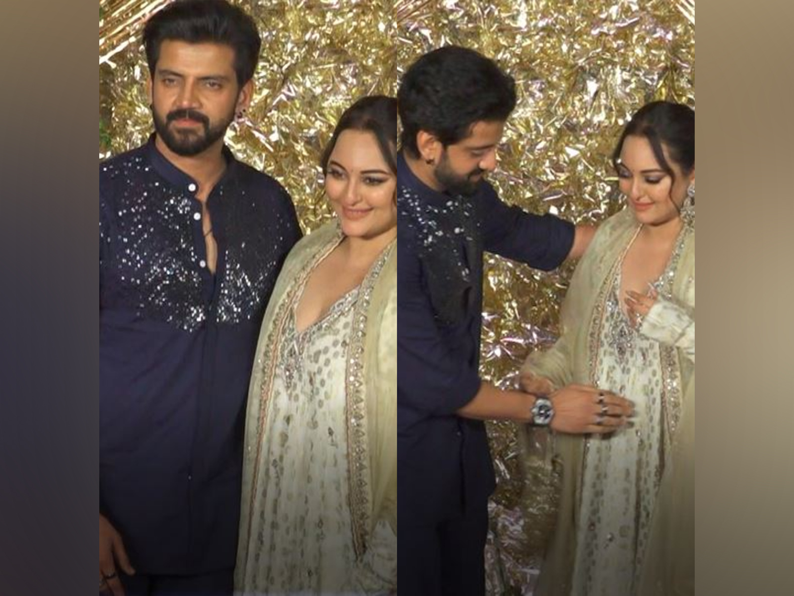 Sonakshi Sinha, Zaheer Iqbal (Photo/ANI)