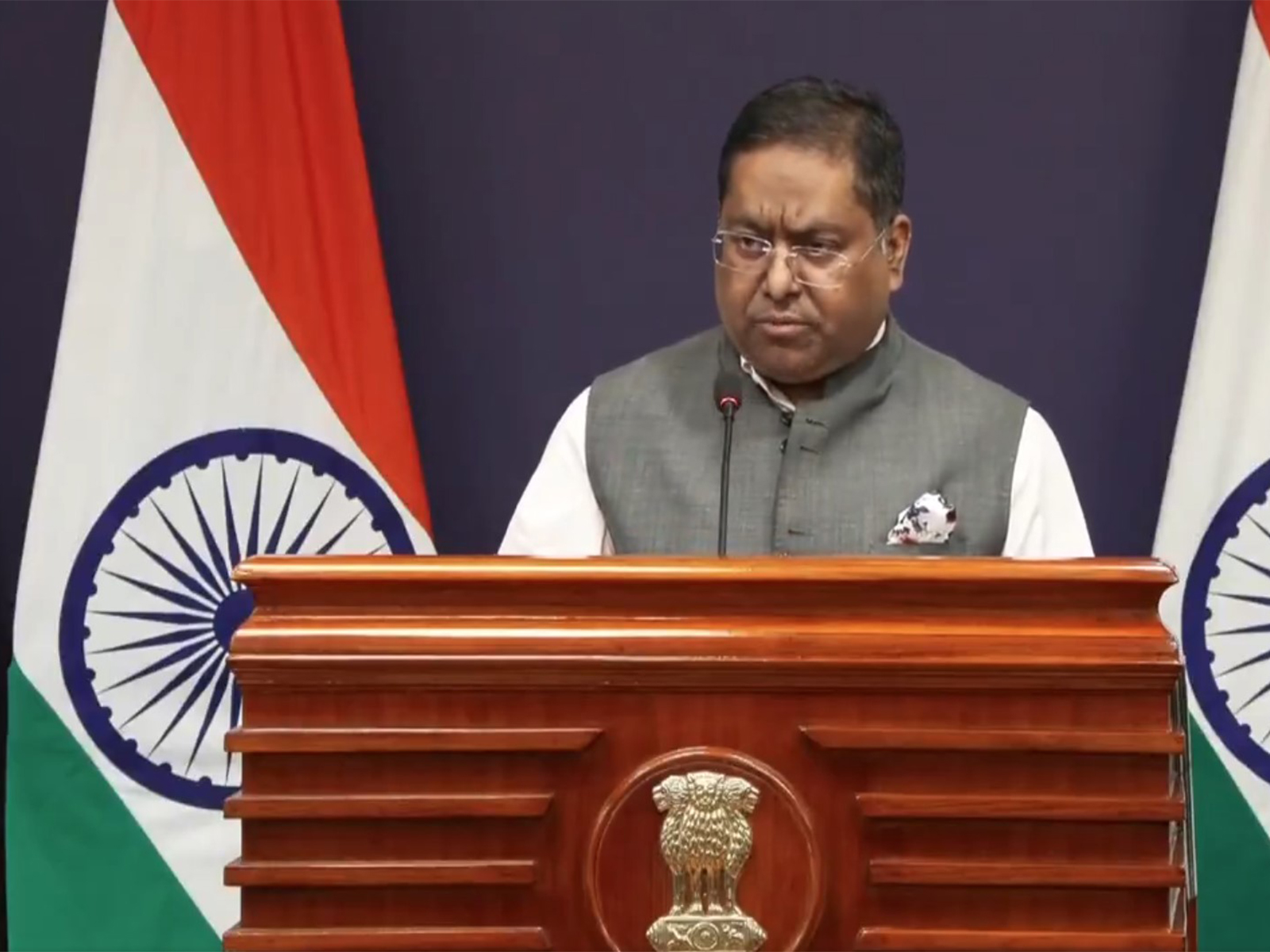 MEA spokesperson Randhir Jaiswal (Photo/ANI) MEA spokesperson Randhir Jaiswal (Photo/ANI)