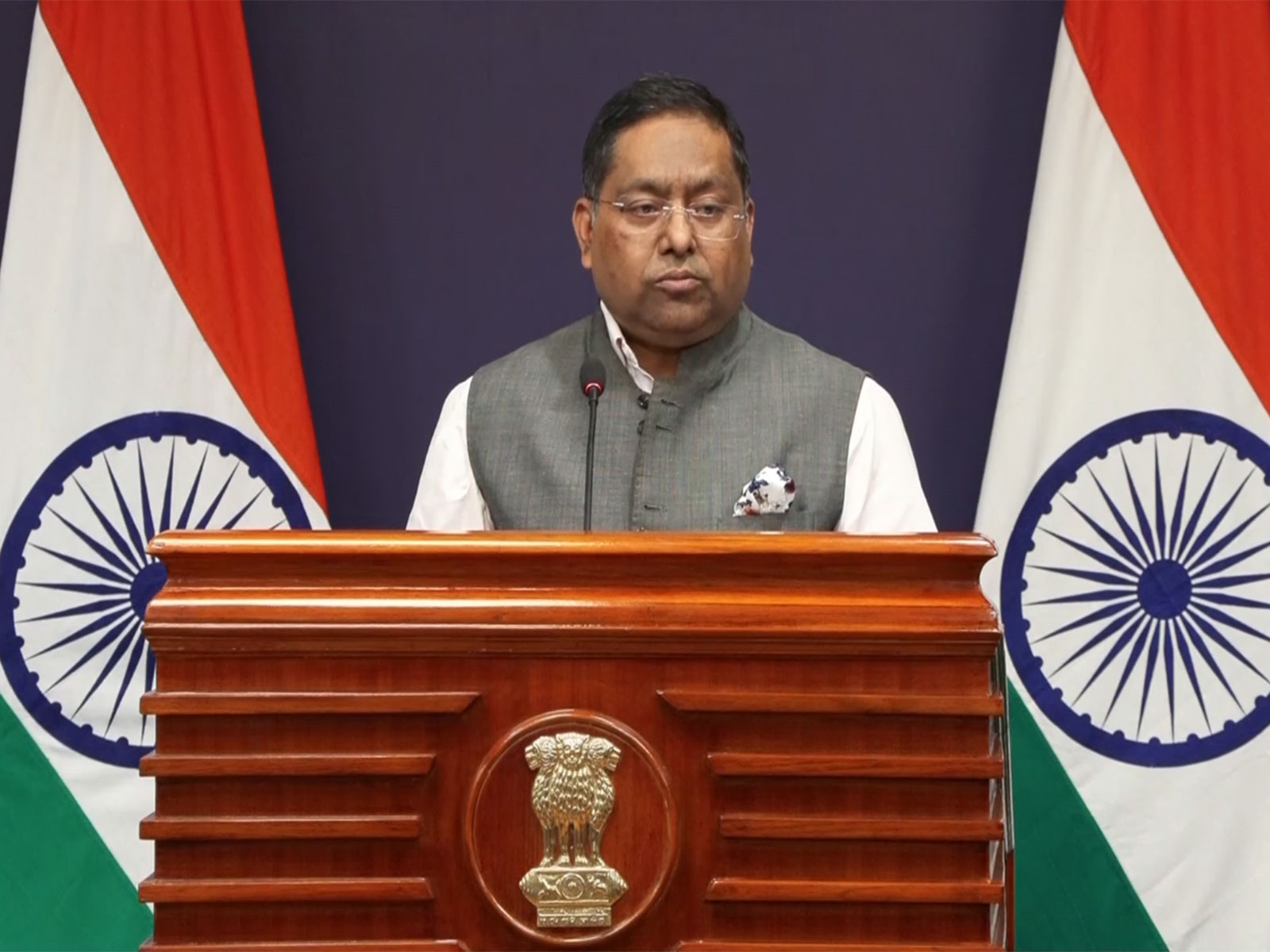 MEA Spokesperson Randhir Jaiswal (Photo/ANI) MEA Spokesperson Randhir Jaiswal (Photo/ANI)