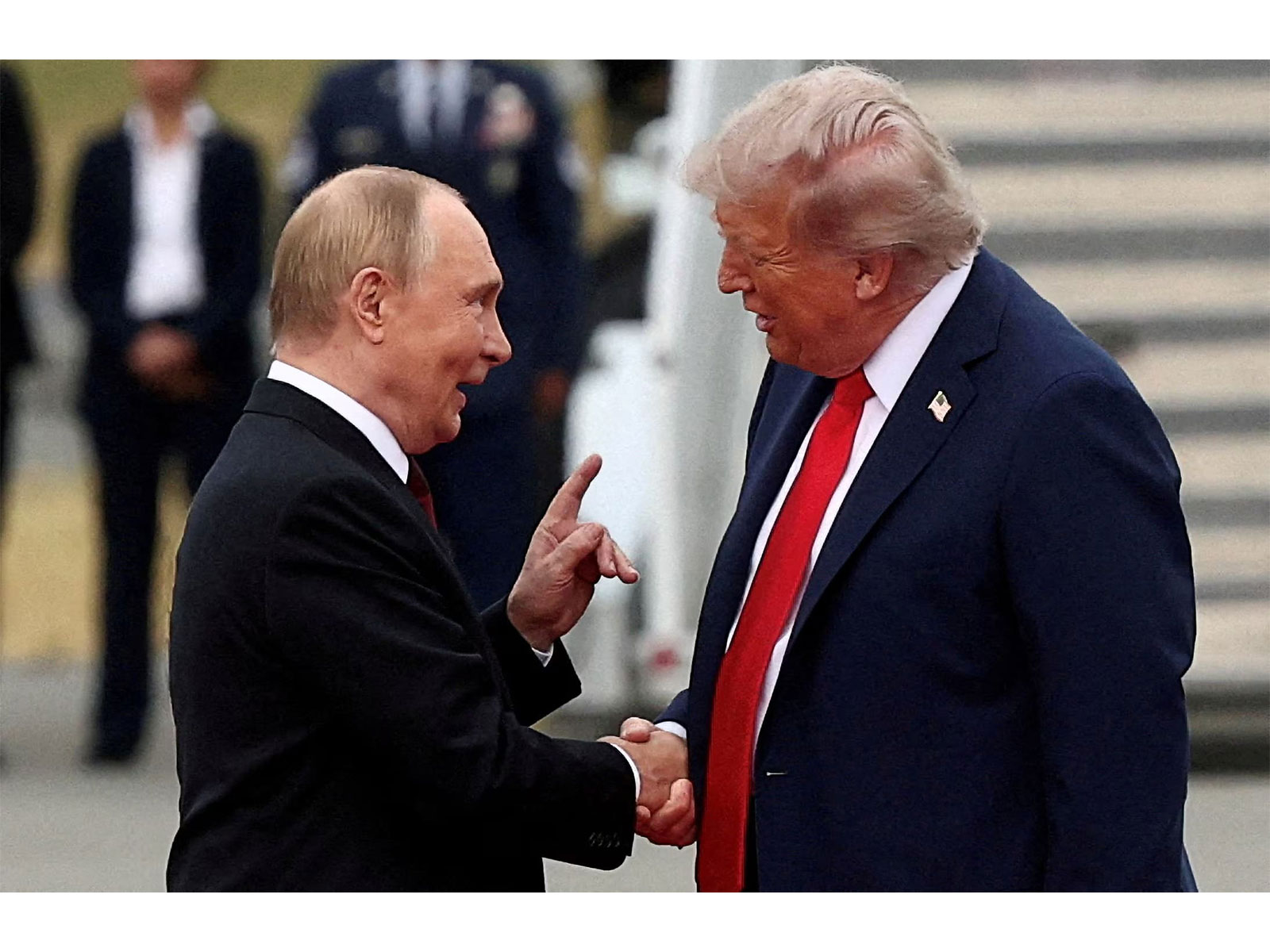 US President Donald Trump shakes hands with Russian President Vladimir Putin during their meeting at Joint Base Elmendorf-Richardson in Anchorage, Alaska. (File Photo/Reuters) US President Donald Trump shakes hands with Russian President Vladimir Putin during their meeting at Joint Base Elmendorf-Richardson in Anchorage, Alaska. (File Photo/Reuters)