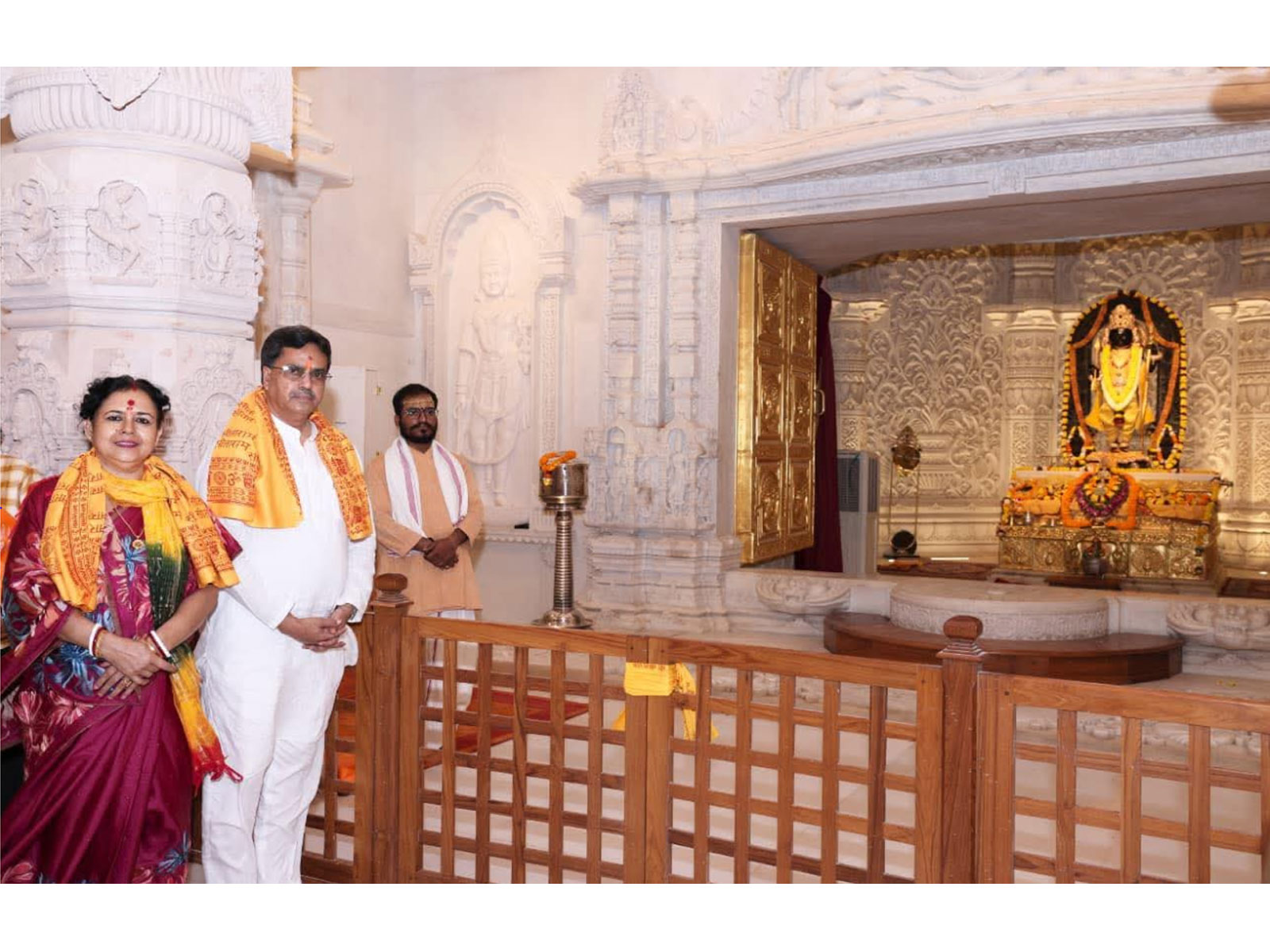 Tripura CM Manik Saha at Ram Mandir in Ayodhya (Photo/ANI) Tripura CM Manik Saha at Ram Mandir in Ayodhya (Photo/ANI)