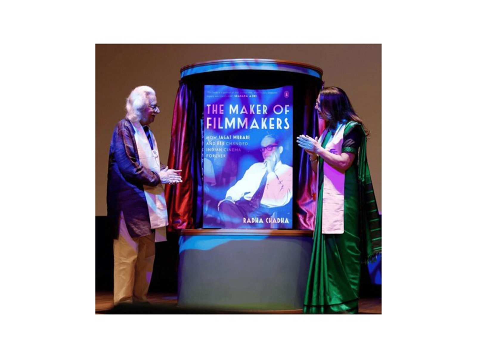 Adoor Gopalakrishnan launching the book ‘The Maker of Filmmakers’ at a function held at FTII. Radha Chadha, the author of the book, is on the right Adoor Gopalakrishnan launching the book ‘The Maker of Filmmakers’ at a function held at FTII. Radha Chadha, the author of the book, is on the right