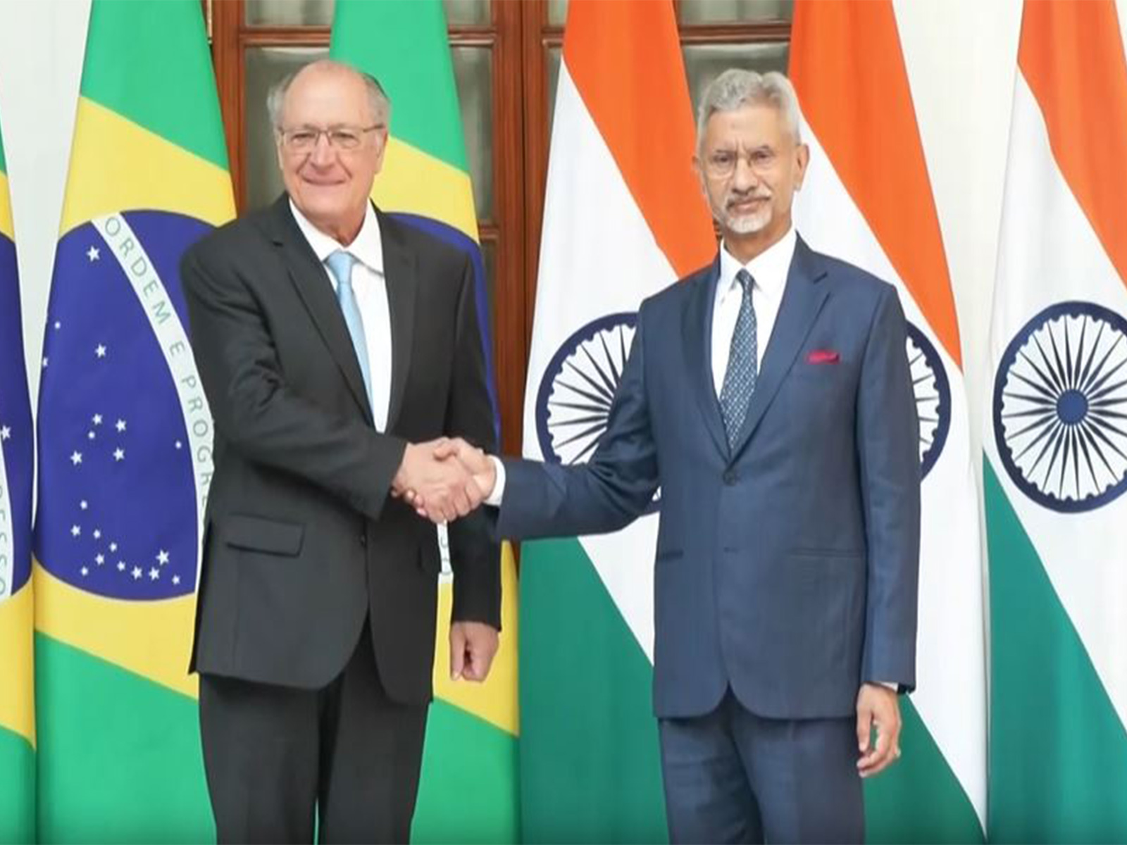 EAM S Jaishankar with Brazil’s Vice President, Geraldo Alckmin (Photo/ ANI) EAM S Jaishankar with Brazil’s Vice President, Geraldo Alckmin (Photo/ ANI)