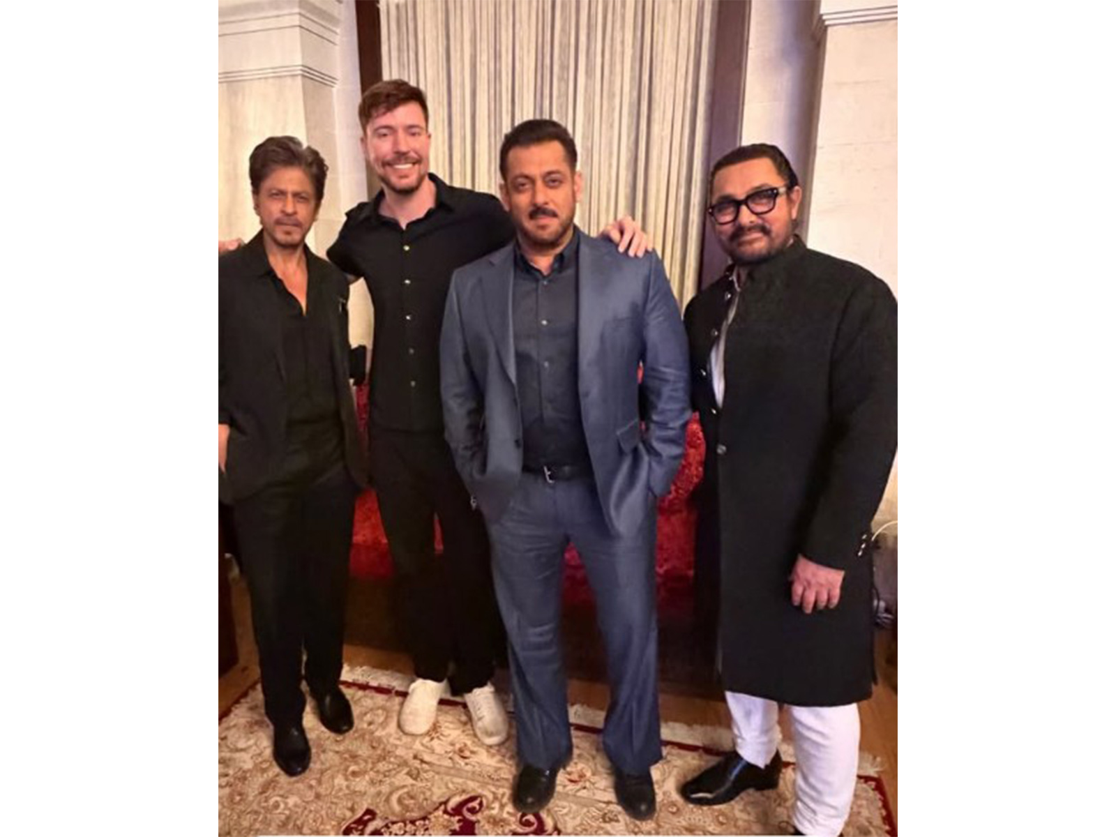 Shah rukh khan, Salman khan, Aamir khan (Photo/instagram/@mrbeast) Shah rukh khan, Salman khan, Aamir khan (Photo/instagram/@mrbeast)