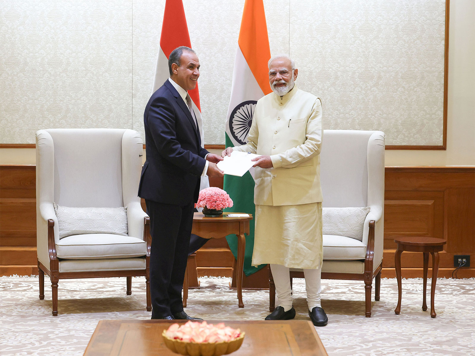 PM Modi with Egyptian Foreign Minister Badr Abdelatty (Photo:X/@narendramodi) PM Modi with Egyptian Foreign Minister Badr Abdelatty (Photo:X/@narendramodi)
