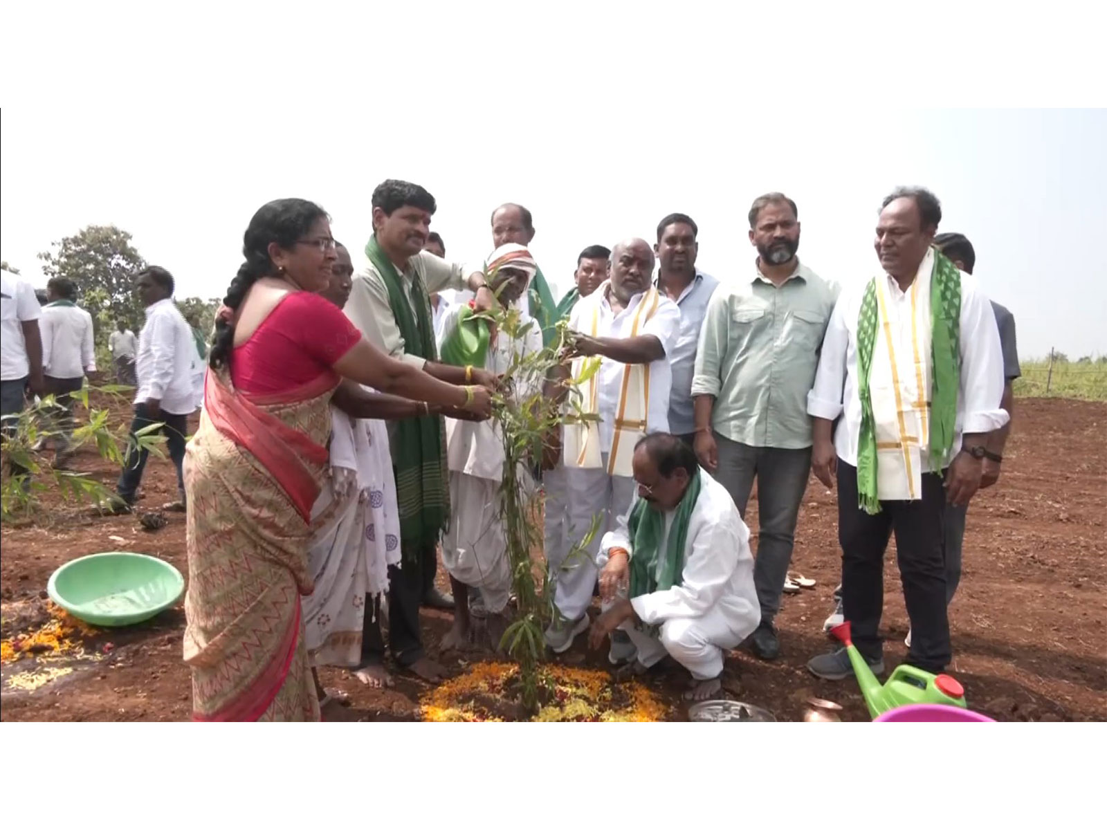 Former MP Joganpally Santosh Kumar participating in plantation drive (Photo/ANI) Former MP Joganpally Santosh Kumar participating in plantation drive (Photo/ANI)