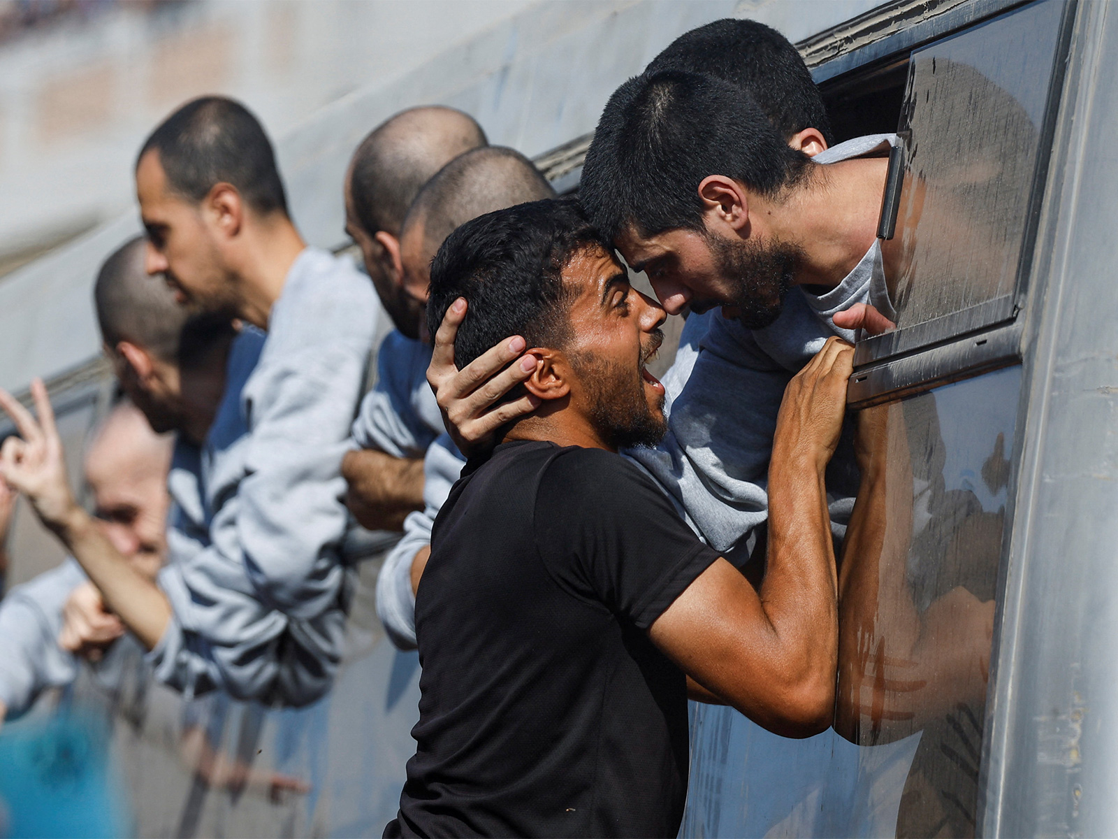 Hostages meet their kin (File Photo/Reuters) Hostages meet their kin (File Photo/Reuters)