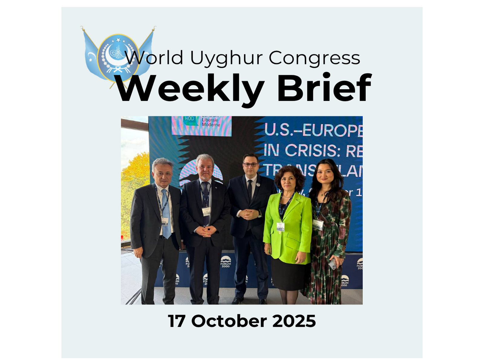 World Uyghur Congress released its weekly brief (Photo: X@UyghurCongress) World Uyghur Congress released its weekly brief (Photo: X@UyghurCongress)