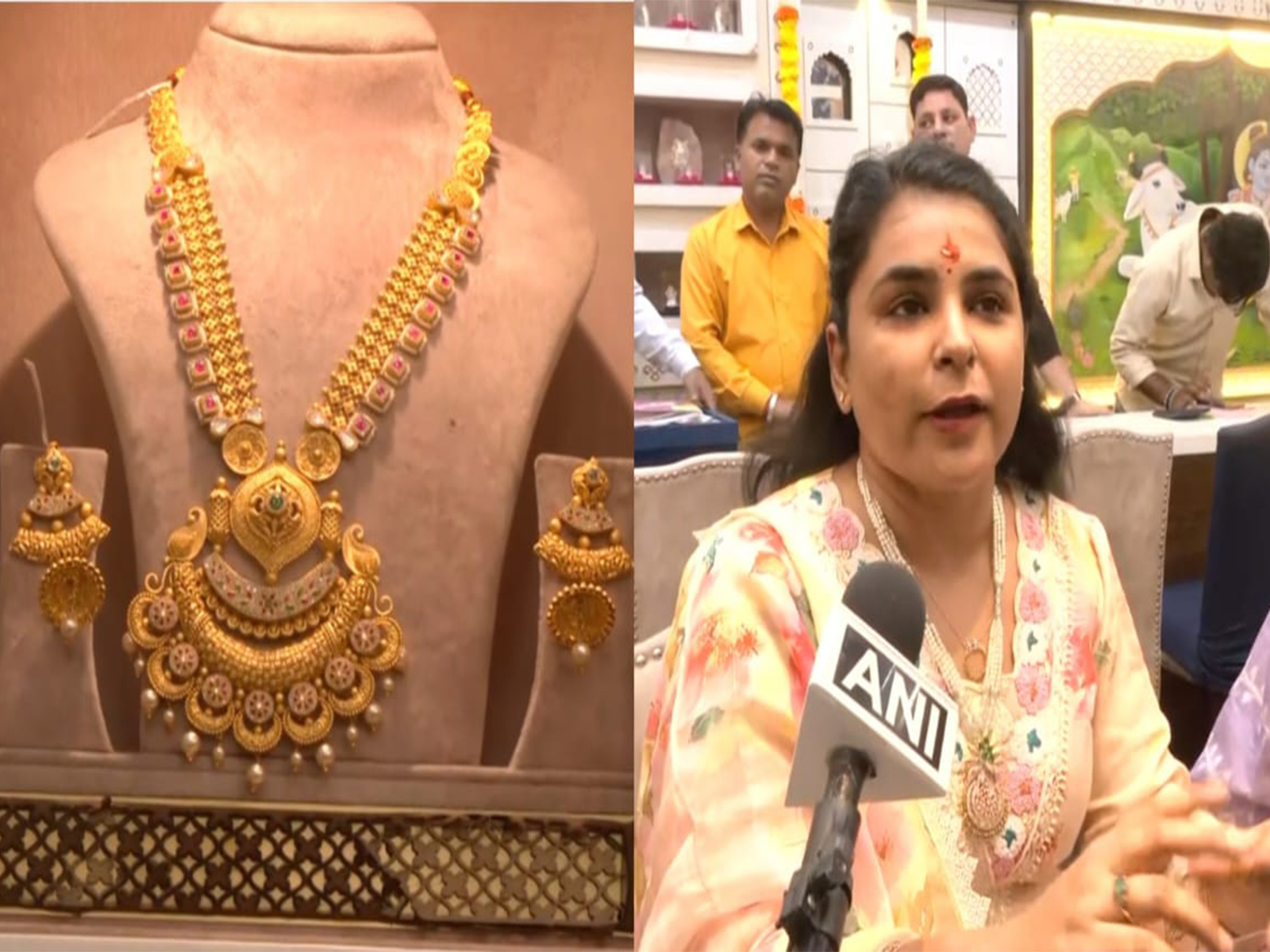 Jaipur shoppers queue up for gold, silver on Dhanteras (Photo/ANI) Jaipur shoppers queue up for gold, silver on Dhanteras (Photo/ANI)