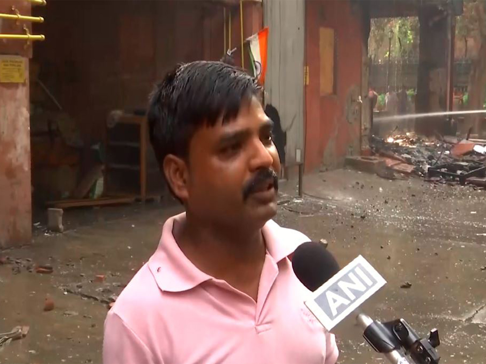 Vinod, a resident of Brahmaputra apartments (Photo/ANI) Vinod, a resident of Brahmaputra apartments (Photo/ANI)