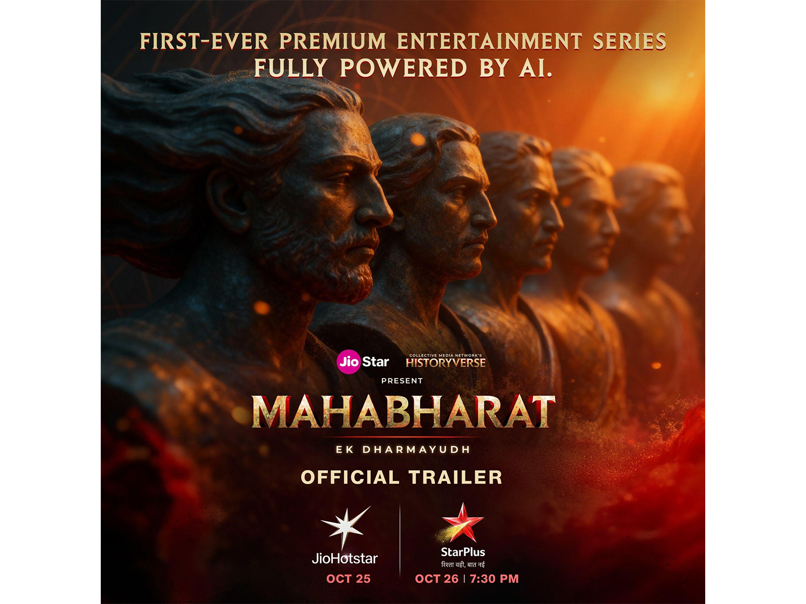 Streaming October 25 on JioHotstar and airing on Star Plus October 26 at 7.30pm Streaming October 25 on JioHotstar and airing on Star Plus October 26 at 7.30pm