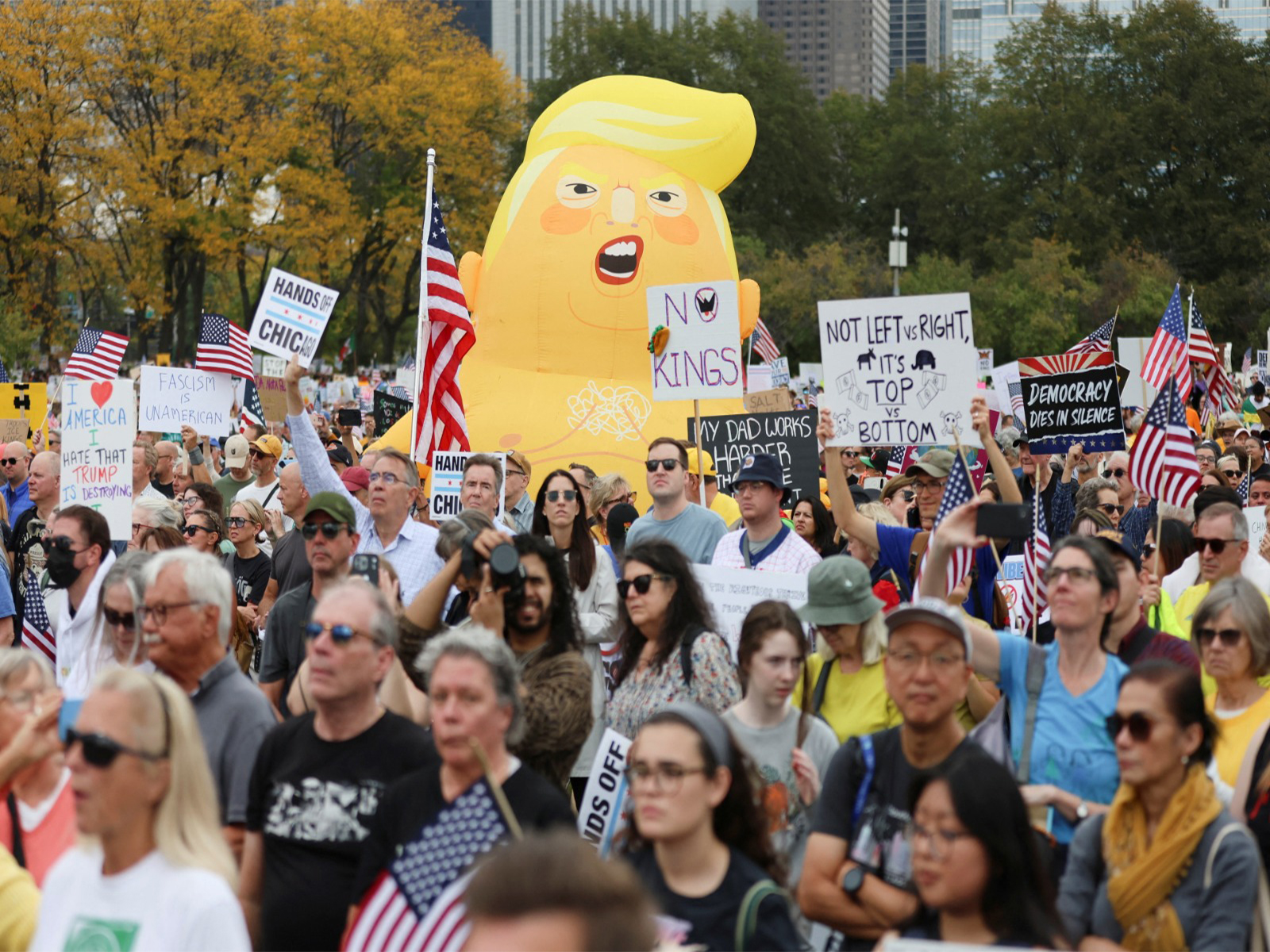 Nationwide ‘No Kings’ protests target Trump administration’s policies (Photo/Reuters) Nationwide ‘No Kings’ protests target Trump administration’s policies (Photo/Reuters)